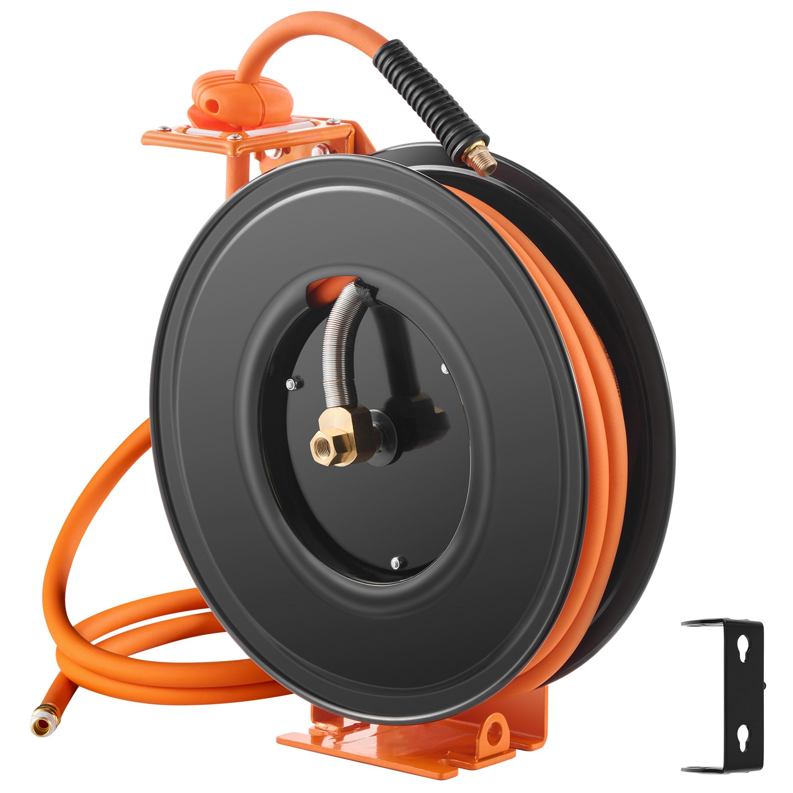 VEVOR Retractable Air Hose Reel 3/8 IN x 50FT Rubber Air Hose Reel Max 300 PSI - Picture 11 of 11