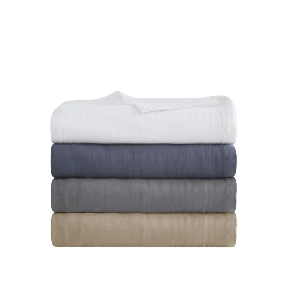 Three-Layer Cotton Gauze Breathable Tan Blanket thumbnail 3