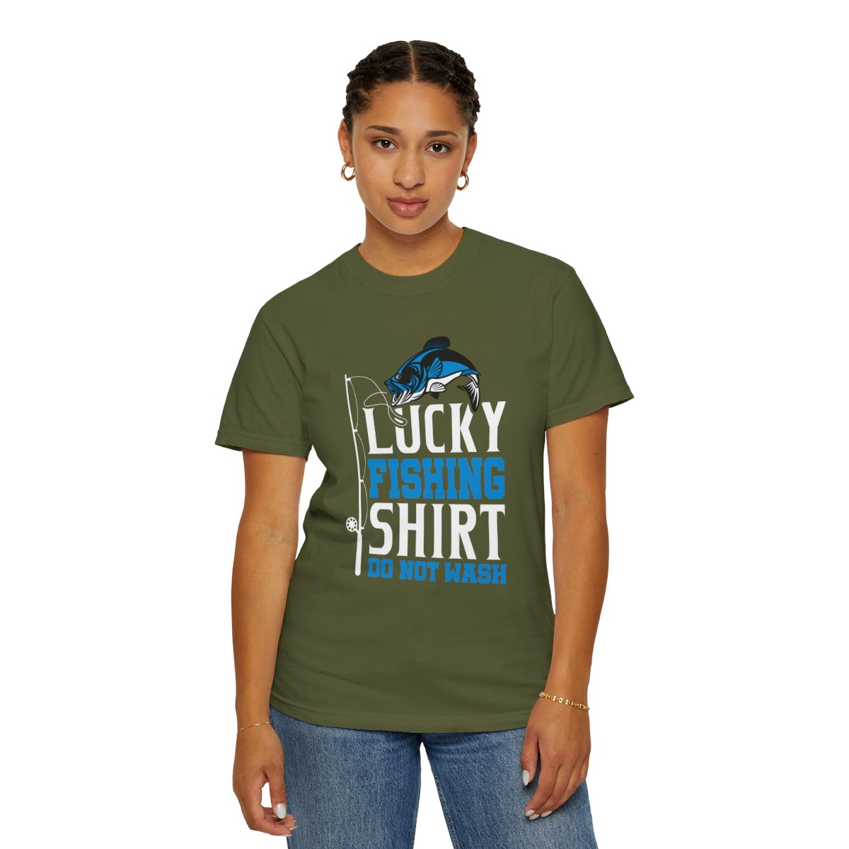 Catch Your Luck with the "Lucky Fishing Shirt, Do Not Wash" T-Shirt - Bild 11 von 48