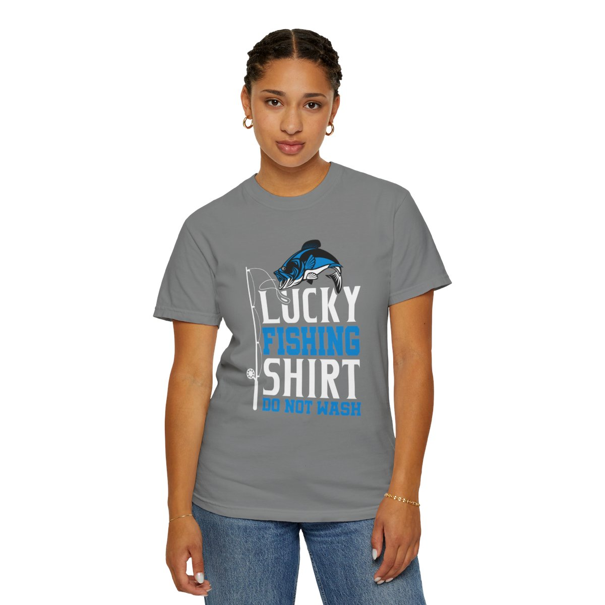Catch Your Luck with the "Lucky Fishing Shirt, Do Not Wash" T-Shirt - Bild 9 von 48