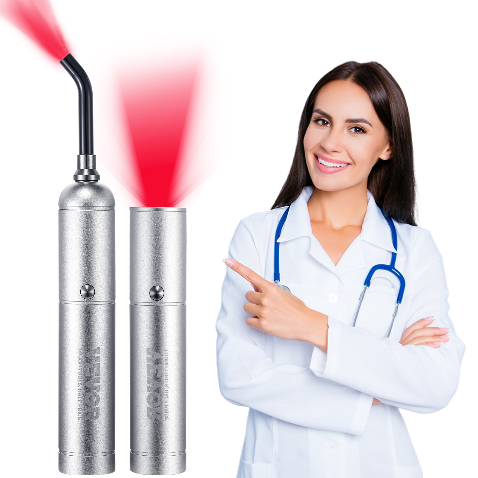 VEVOR Red Light Therapy Device with Removable Tip, Pulse Mode for Pain Relief - Picture 10 of 10
