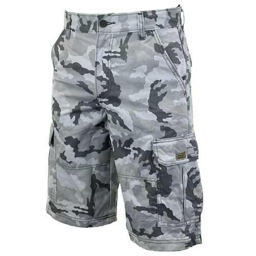 Mens Multi-Pocket Cotton Shorts Camo Cargo Shorts Loose Fit Camouflage Short