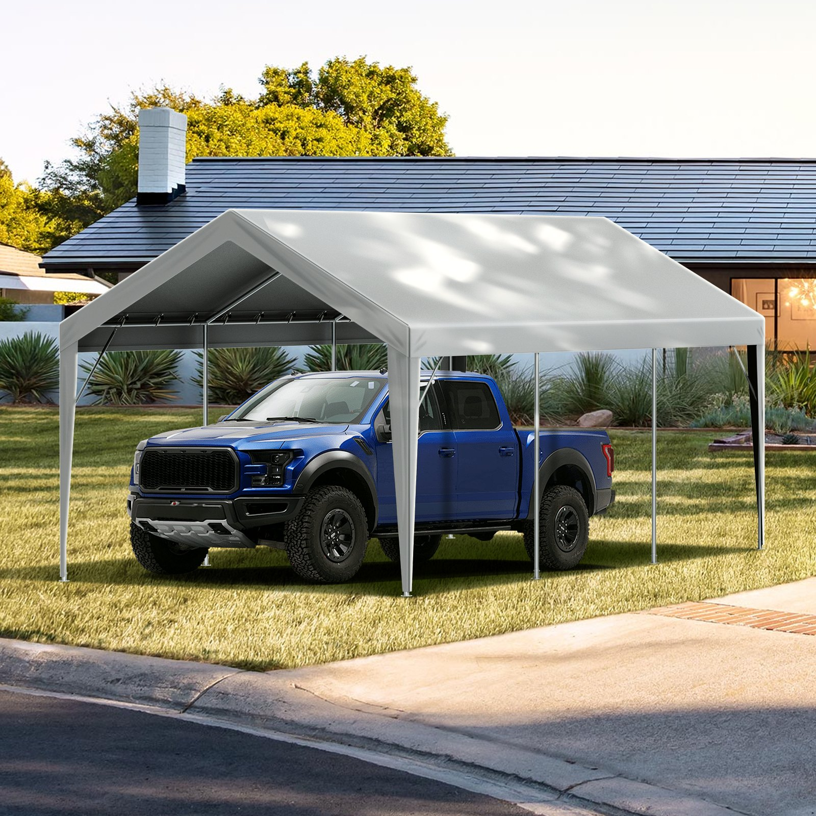 Carport Replacement Canopy Cover 10 x 20 ft, Frame Not Include) - Picture 7 of 10