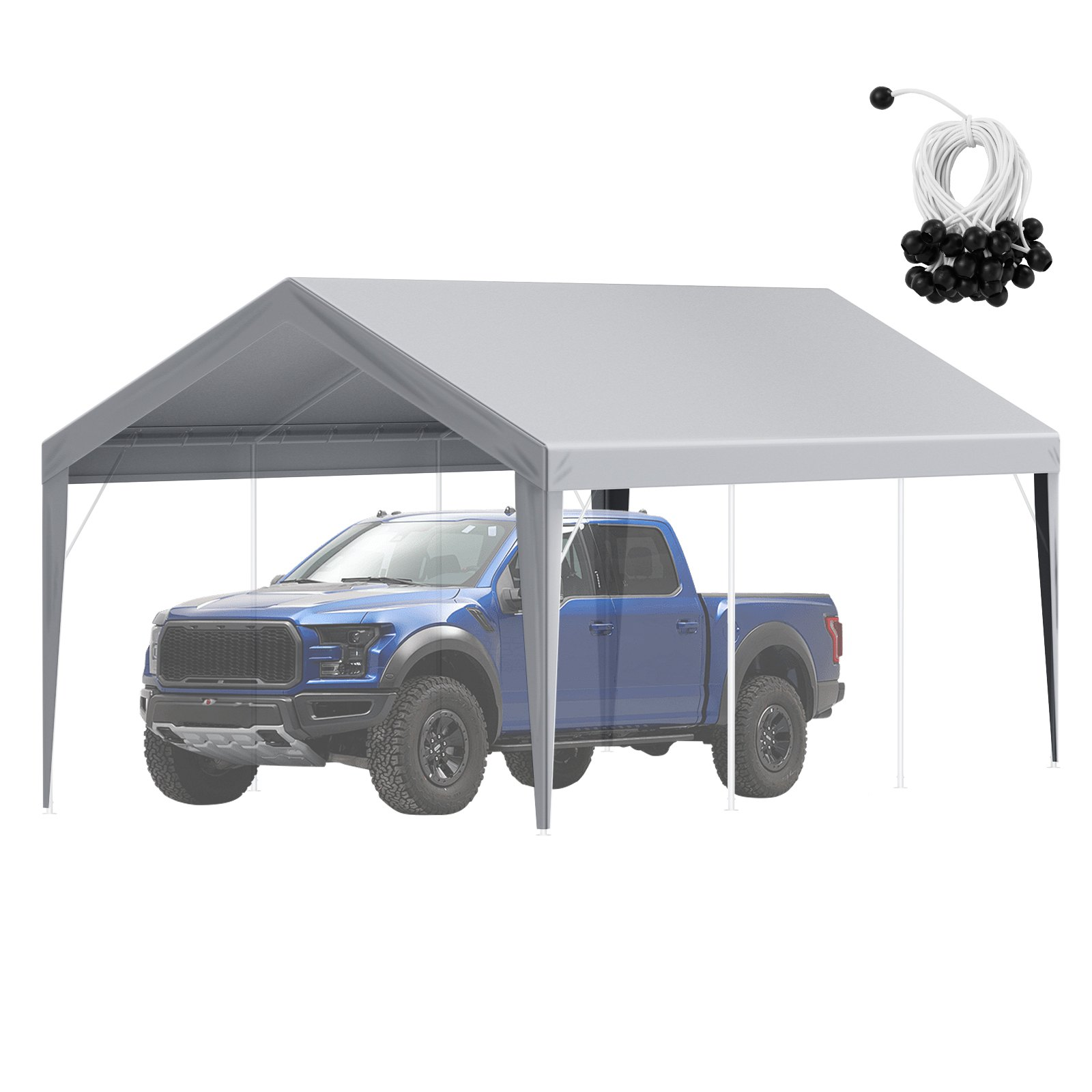Carport Replacement Canopy Cover 10 x 20 ft, Frame Not Include) - Picture 8 of 10