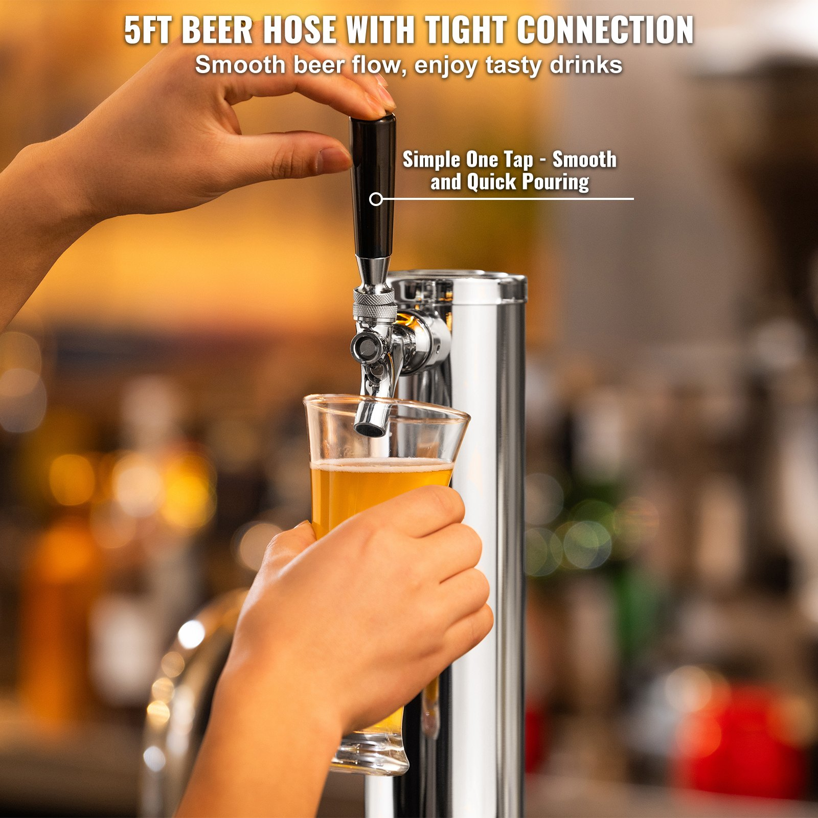 Kegerator Tower Kit, Self-Closing Spring for Party Bar Home
