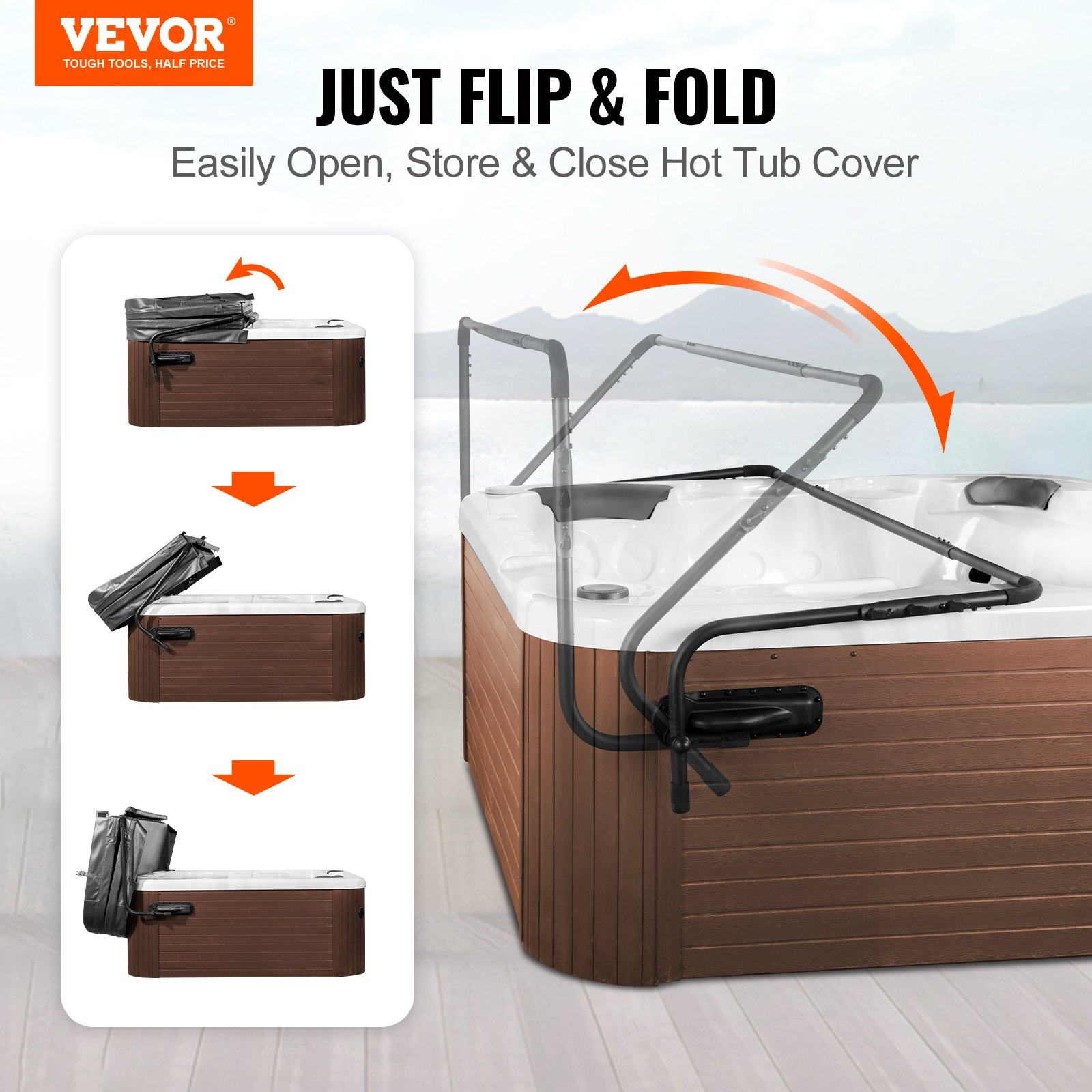Hot Tub Cover Lift, Spa Cover Lift, Spa