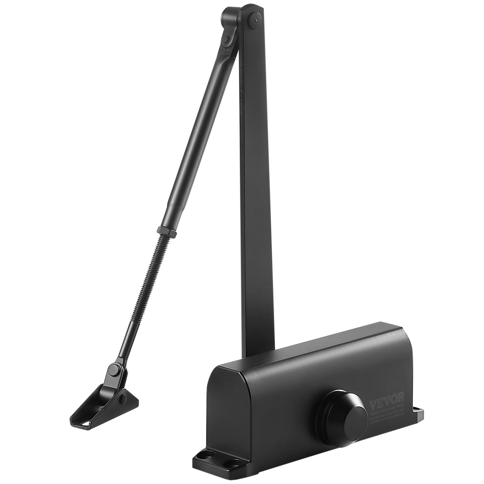 Automatic Door Closer Hydraulic Adjustable for 187 lbs Doors, Heavy Duty, Black - Picture 9 of 10