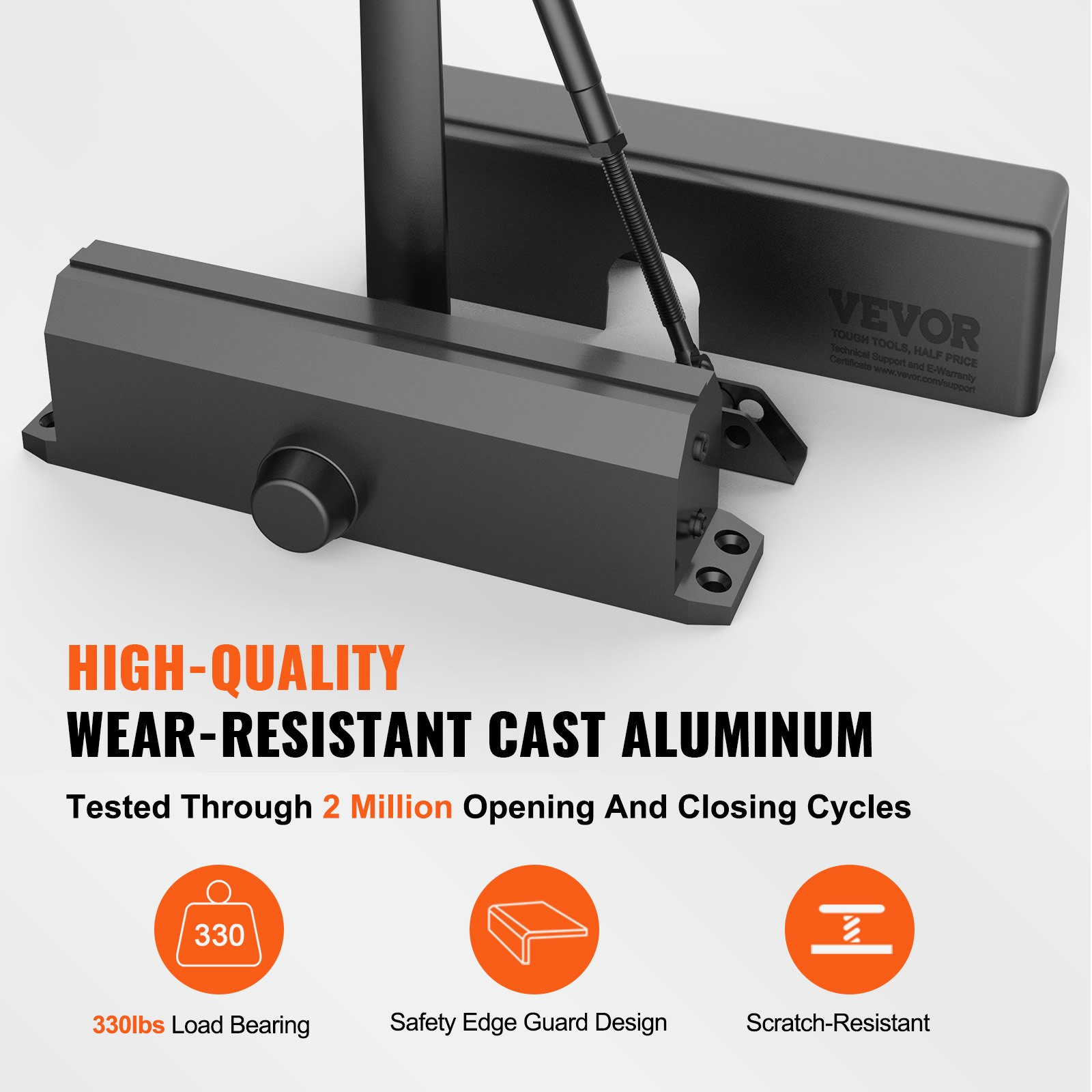 VEVOR Türschließer, schwarz - Bild 4 von 10