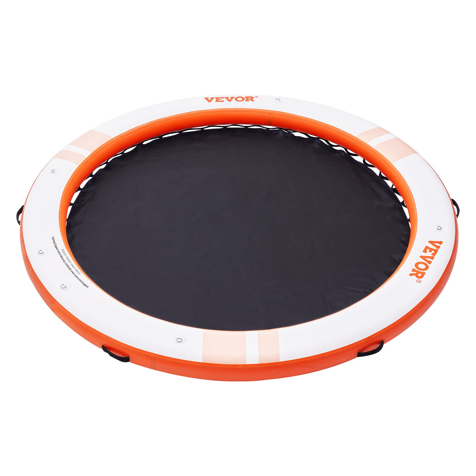 Inflatable Floating Dock, ø8FT Inflatable Dock Platform with ø5FT Trampoline Me