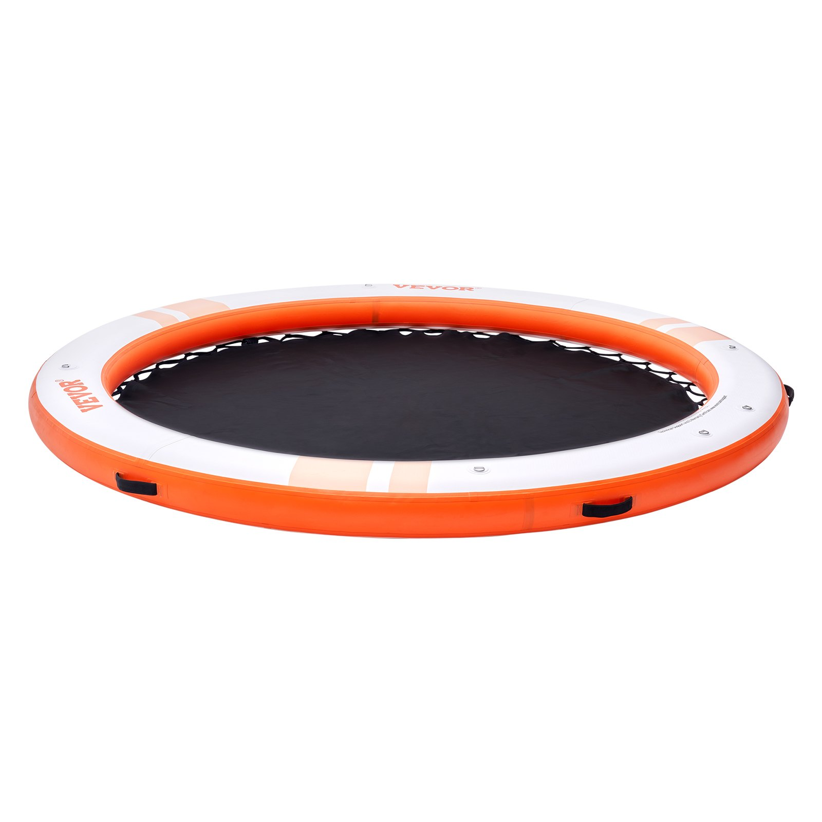 Inflatable Floating Dock, ø8FT Inflatable Dock Platform with ø5FT Trampoline Me