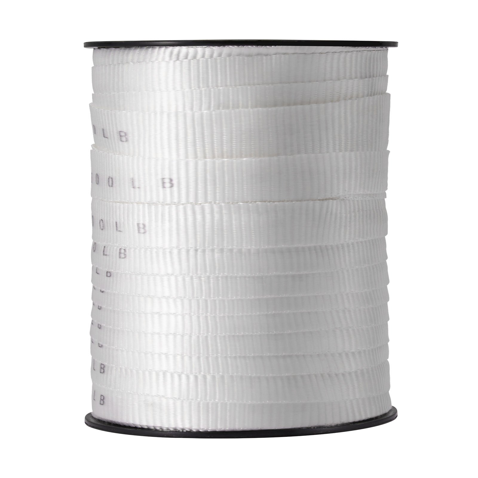 Polyester Pull Tape, 3/4" x 265' Mule Tape Flat Rope, White