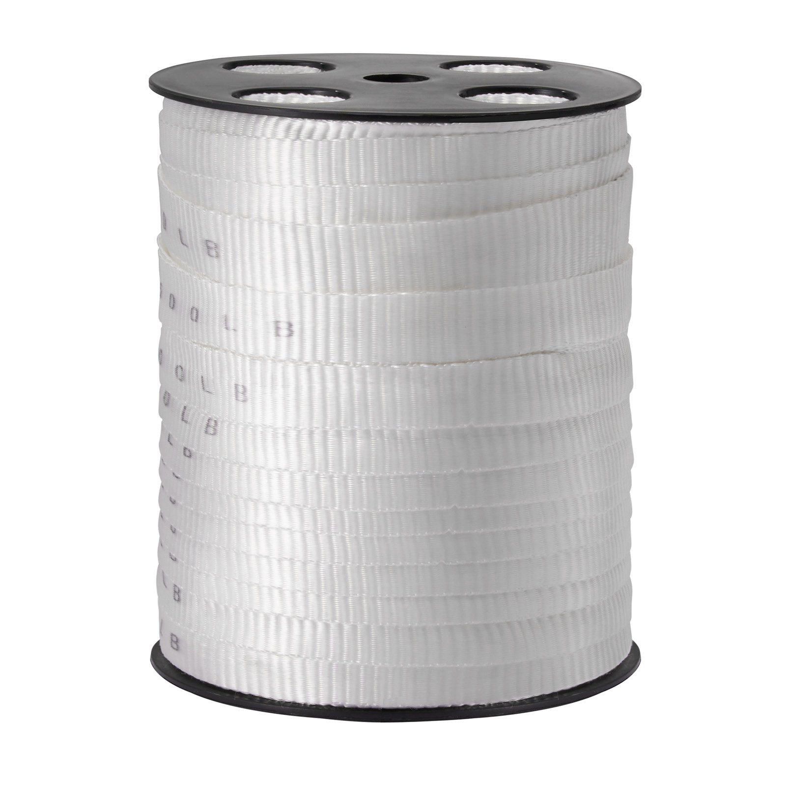 Polyester Pull Tape, 3/4" x 265' Mule Tape Flat Rope, White