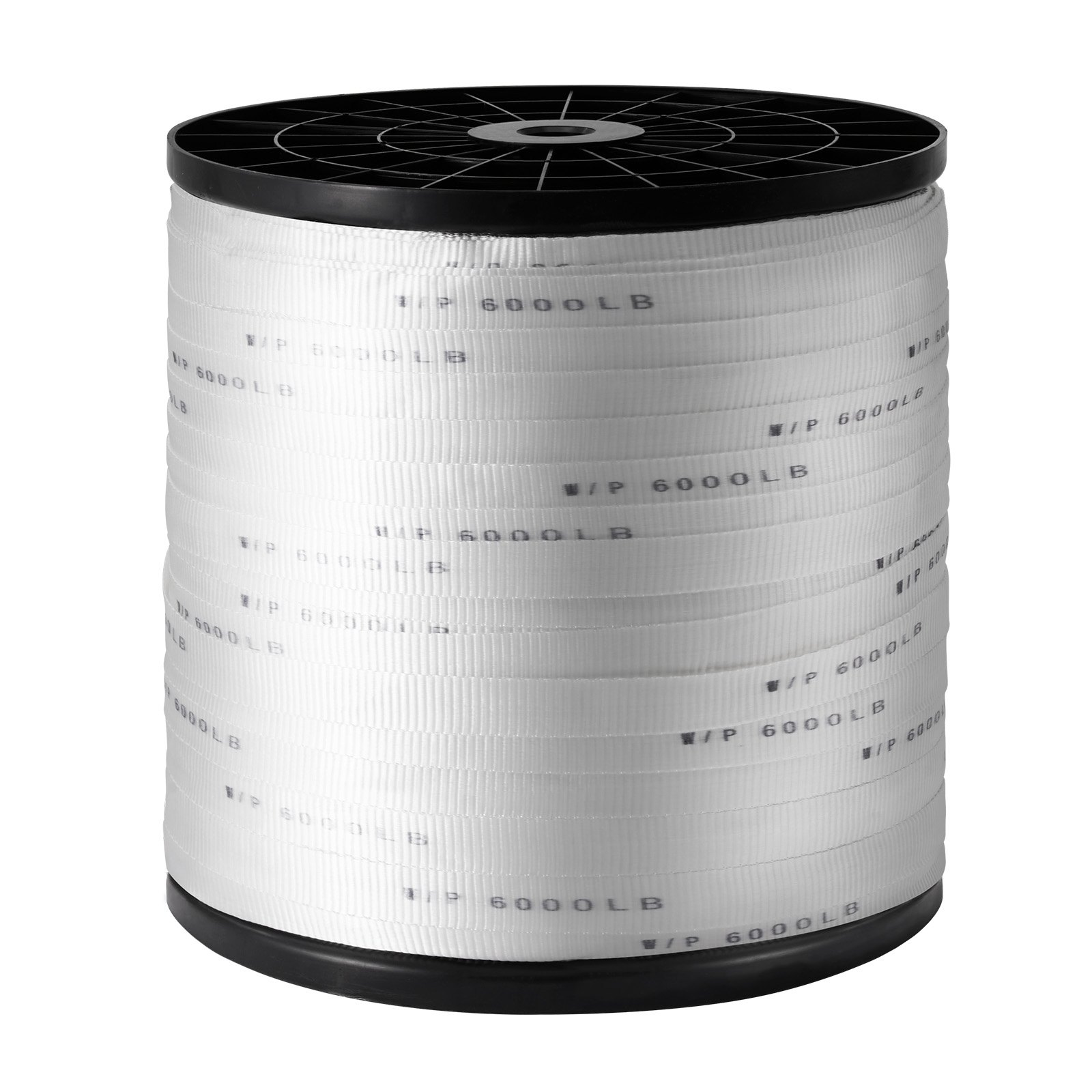 Polyester Pull Tape, 1" x 2103' Mule Tape Flat Rope, White