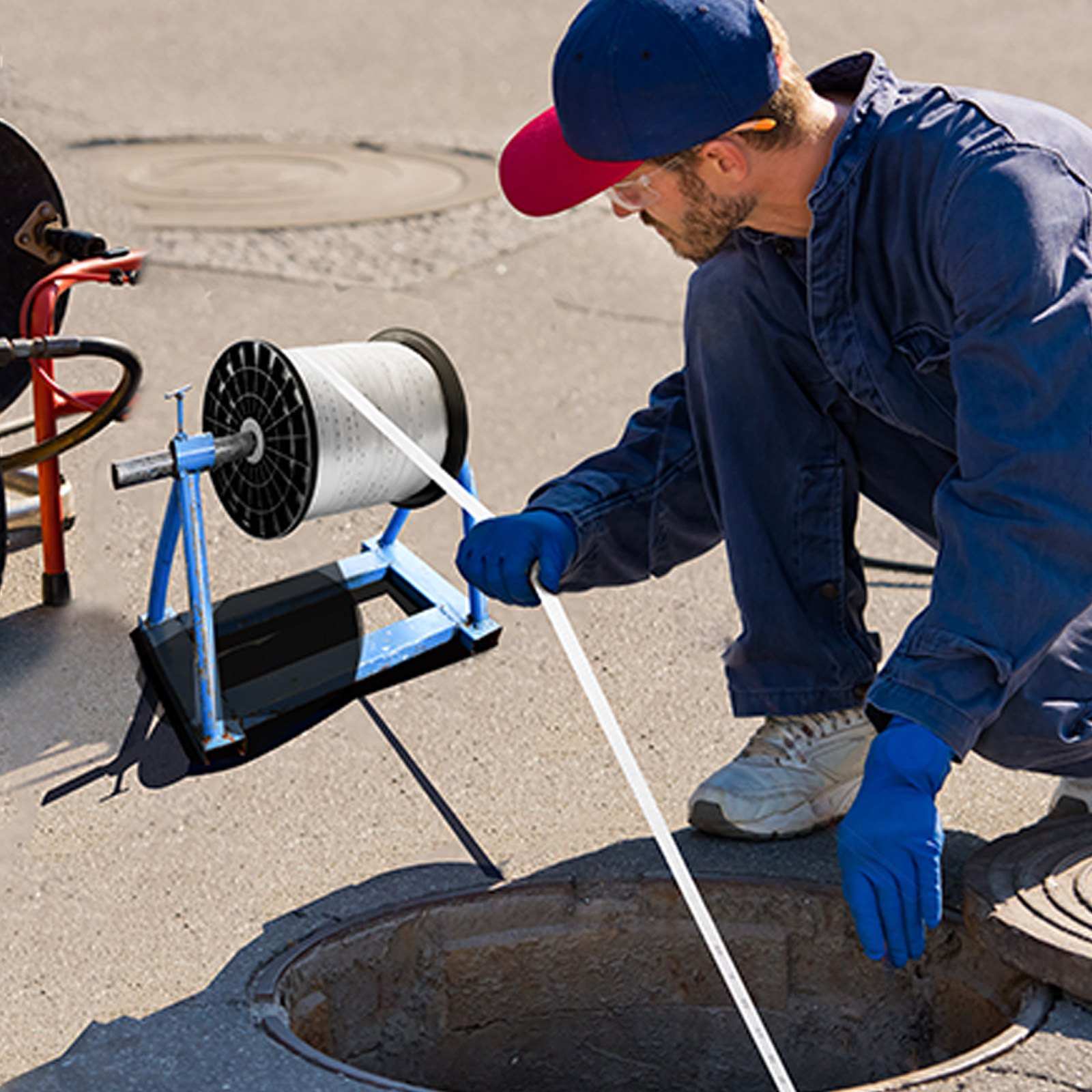 Polyester Pull Tape, 3/4" x 1053' Mule Tape Flat Rope, White