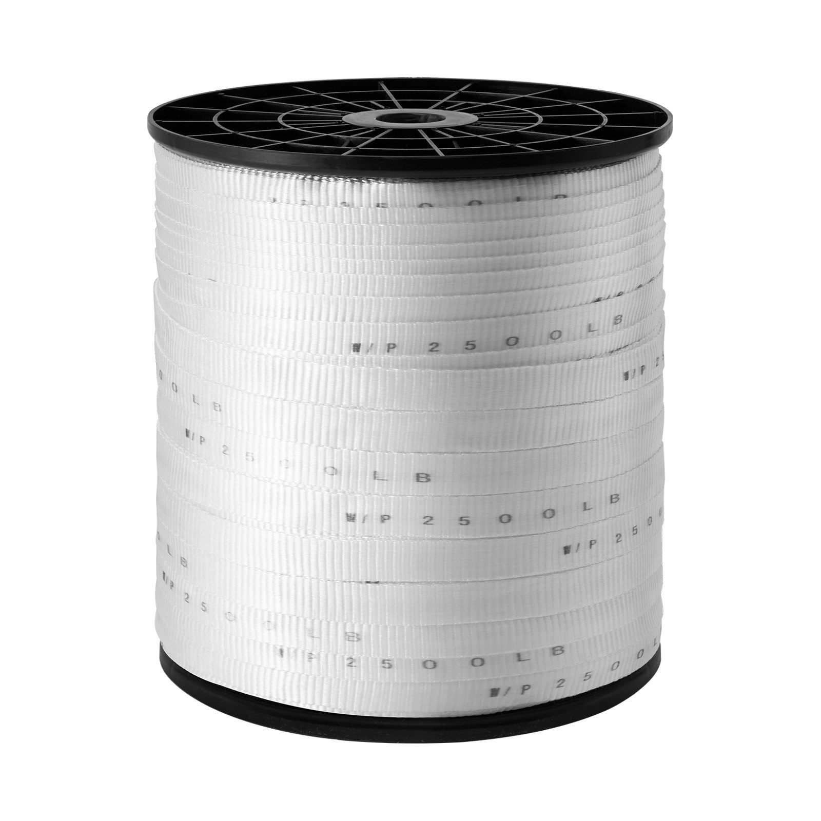 Polyester Pull Tape, 3/4" x 1053' Mule Tape Flat Rope, White