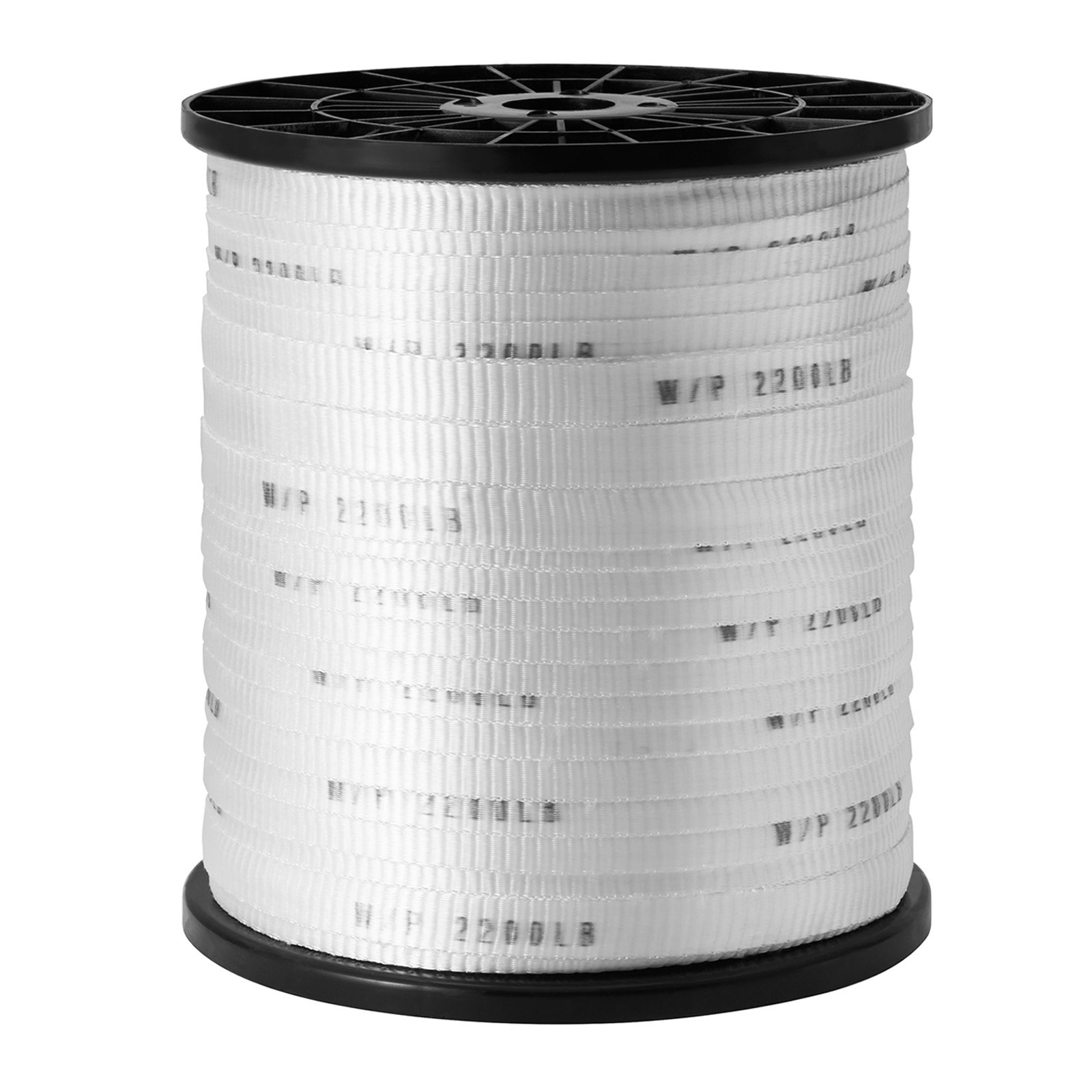 Polyester Pull Tape, 5/8" x 630' Mule Tape Flat Rope, Whit