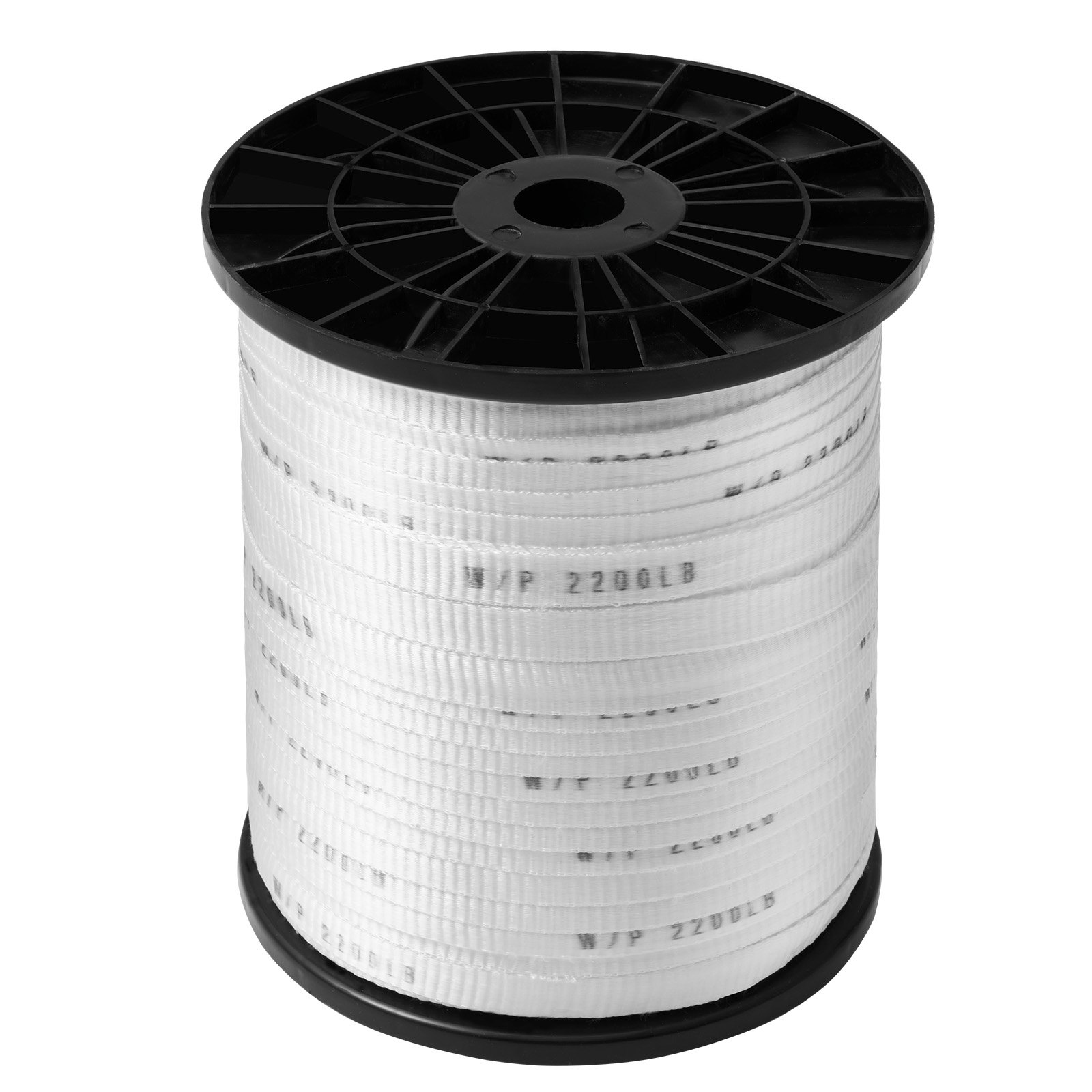 Polyester Pull Tape, 5/8" x 630' Mule Tape Flat Rope, Whit