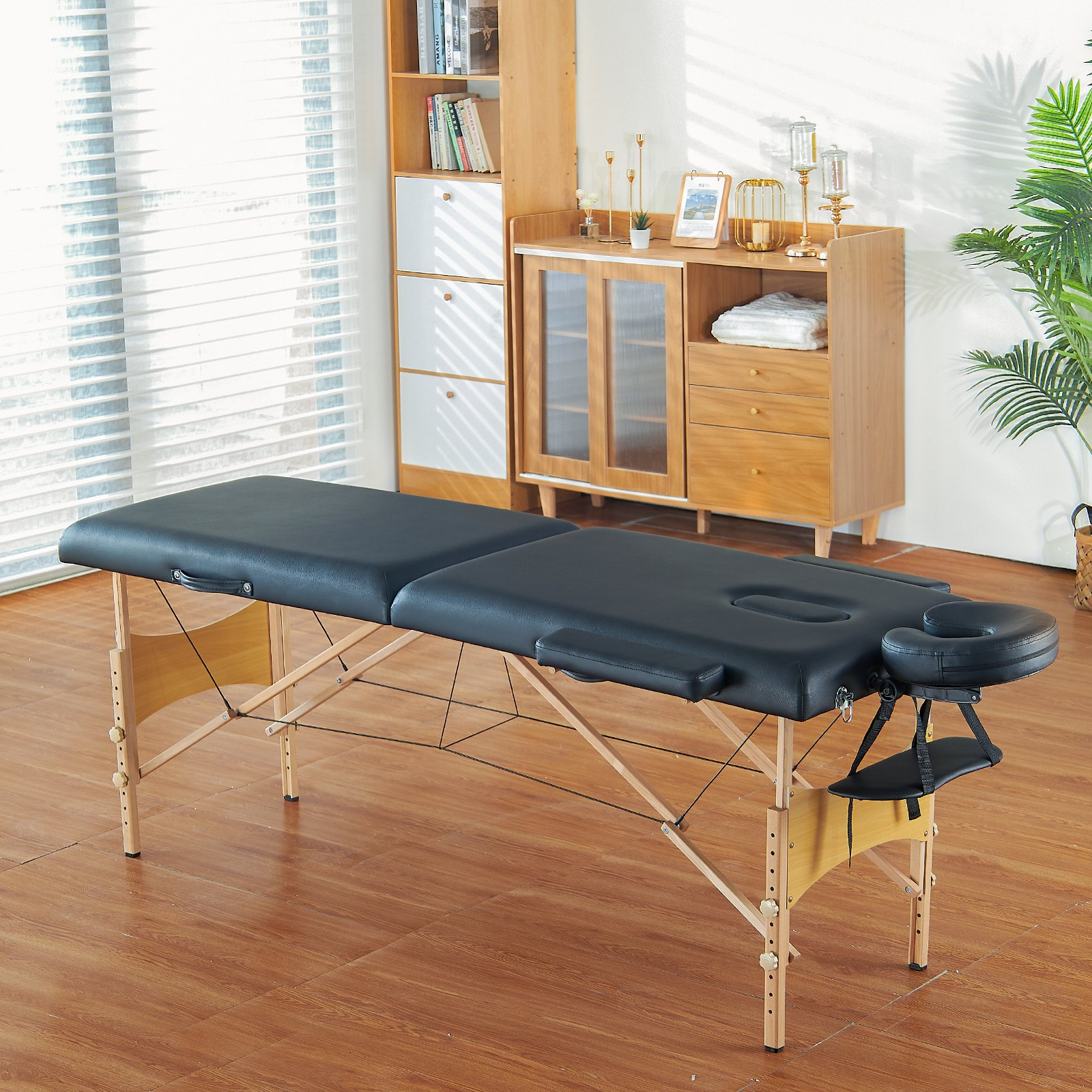 VEVOR Portable Massage Table 24" W, 2 Folding Lightweight Massage Table, 600LBS