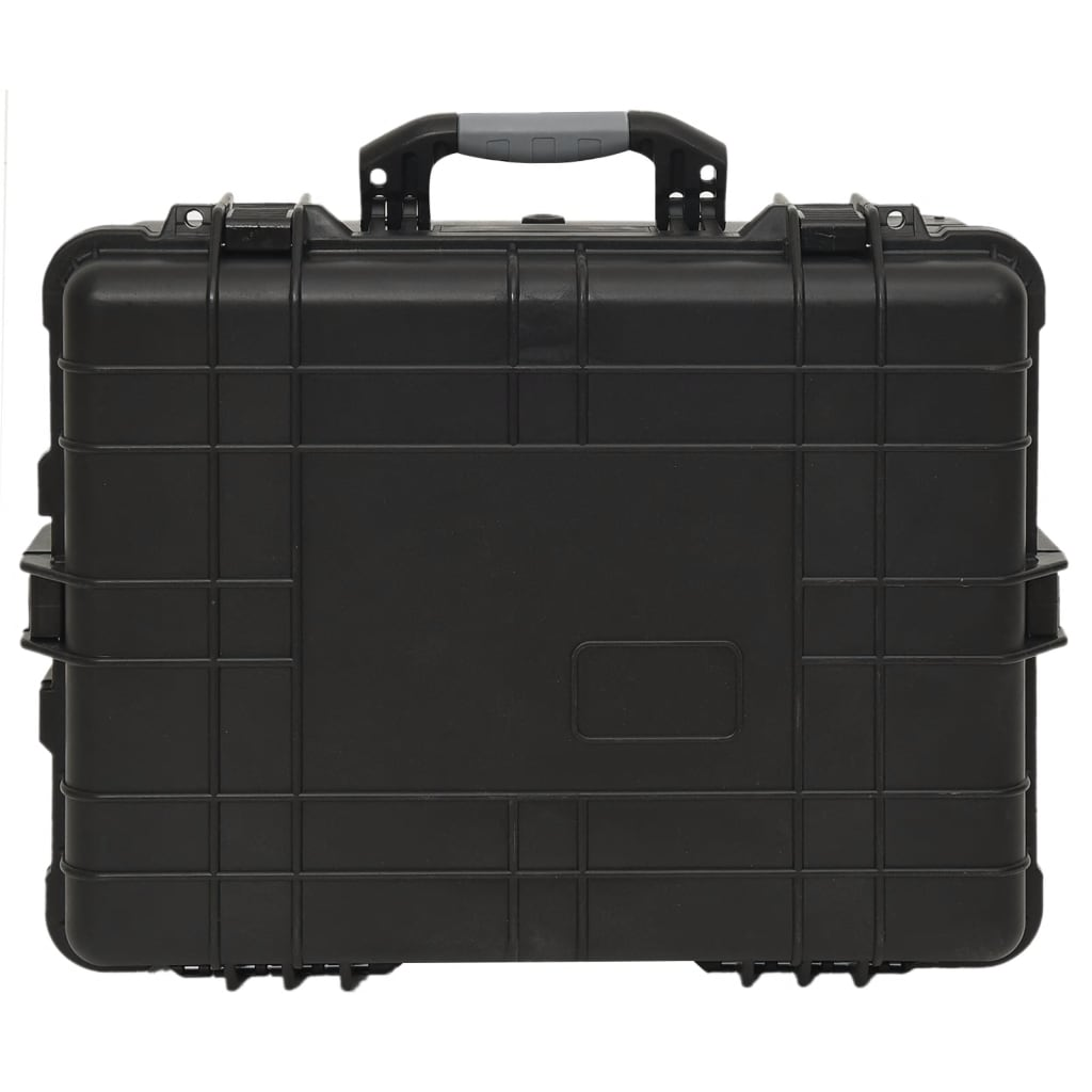 vidaXL Wheeled Flight Case - Black, 58x45x27 cm, PP - Ultimate Travel Protection - Picture 5 of 11