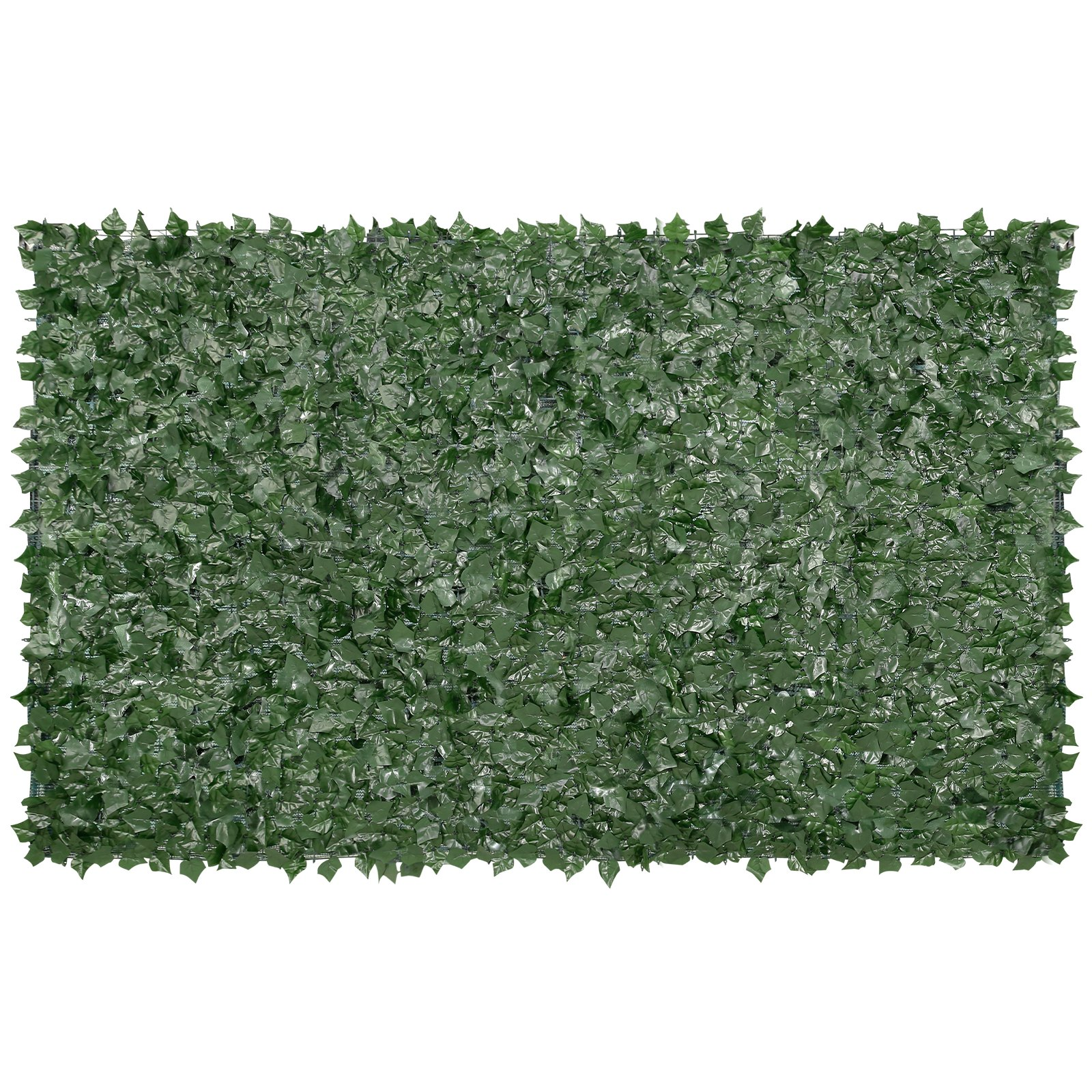 59x98 Ivy Privacy Fence, Artificial Green Wall Screen w/ Mesh Backing Faux Hedge