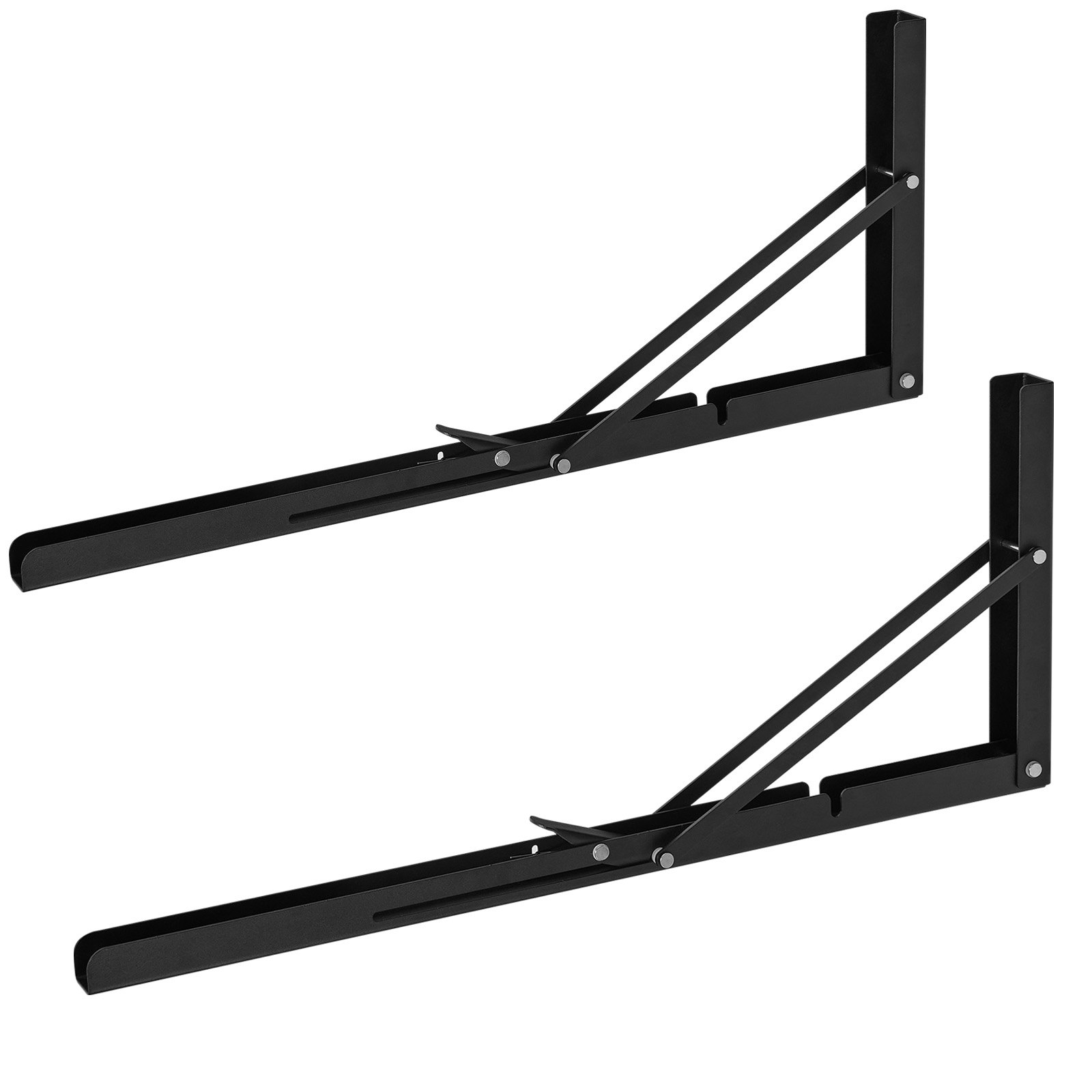 VEVOR Shelf Bracket Foldable, 24” L 2 Pcs , Heavy Duty Floating Shelf Brackets, 