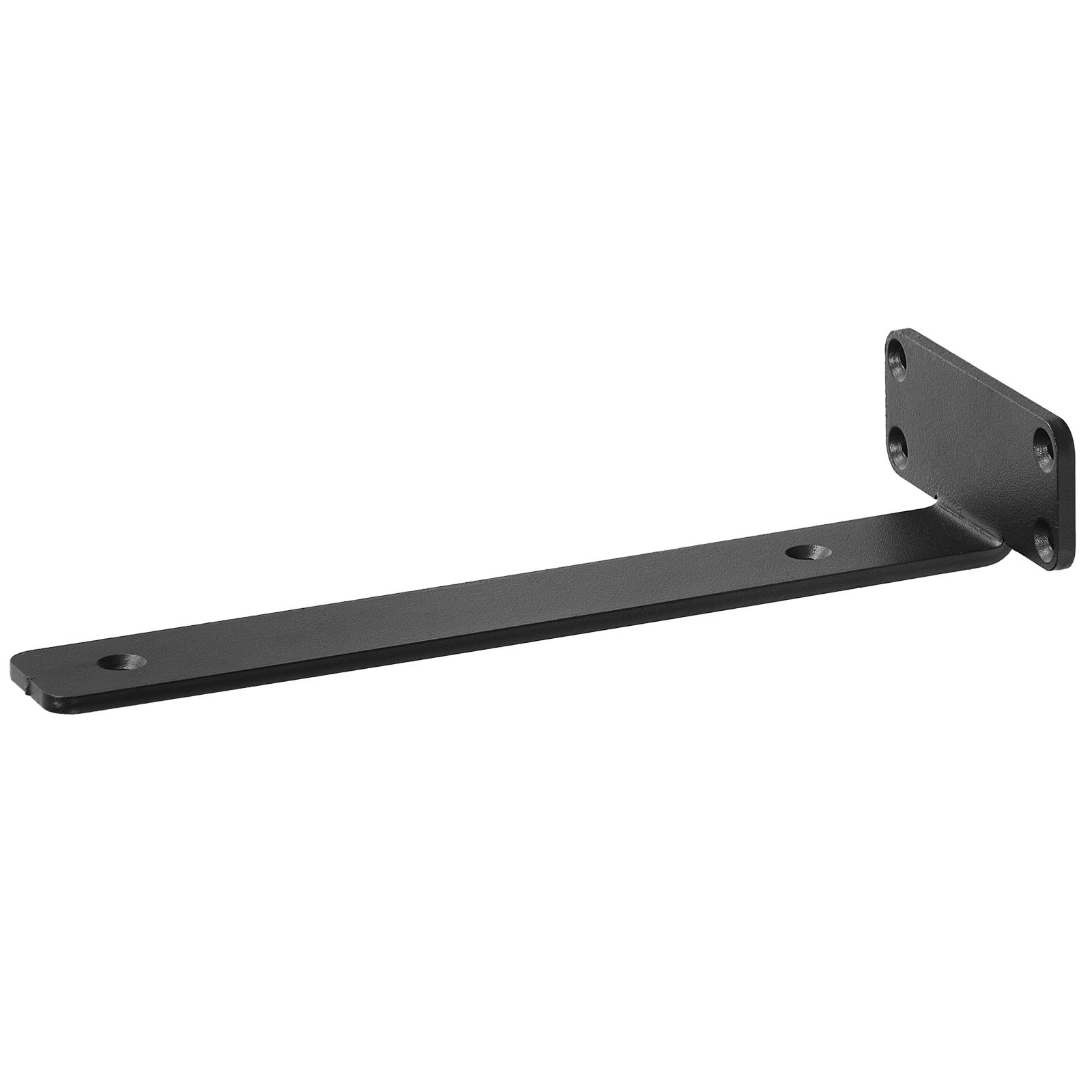 6 Pack Heavy Duty Shelf Brackets 10x4" - Matte Black Steel, 160 lbs Capacity - Picture 10 of 10