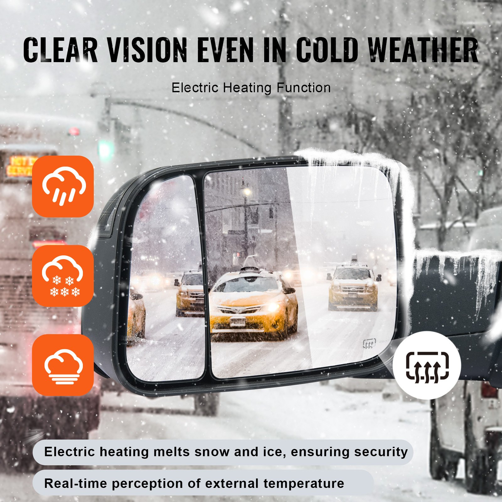 Towing Mirrors for 2009-2023 Ram 1500 2500 3500 Power Heated Signal Puddle Light - Picture 4 of 12