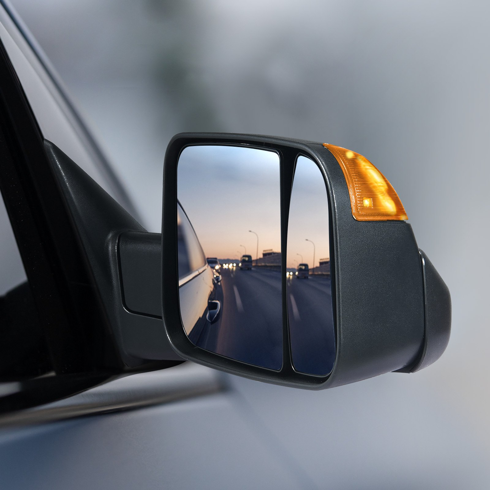 Towing Mirrors for 2009-2023 Ram 1500 2500 3500 Power Heated Signal Puddle Light - Picture 7 of 12