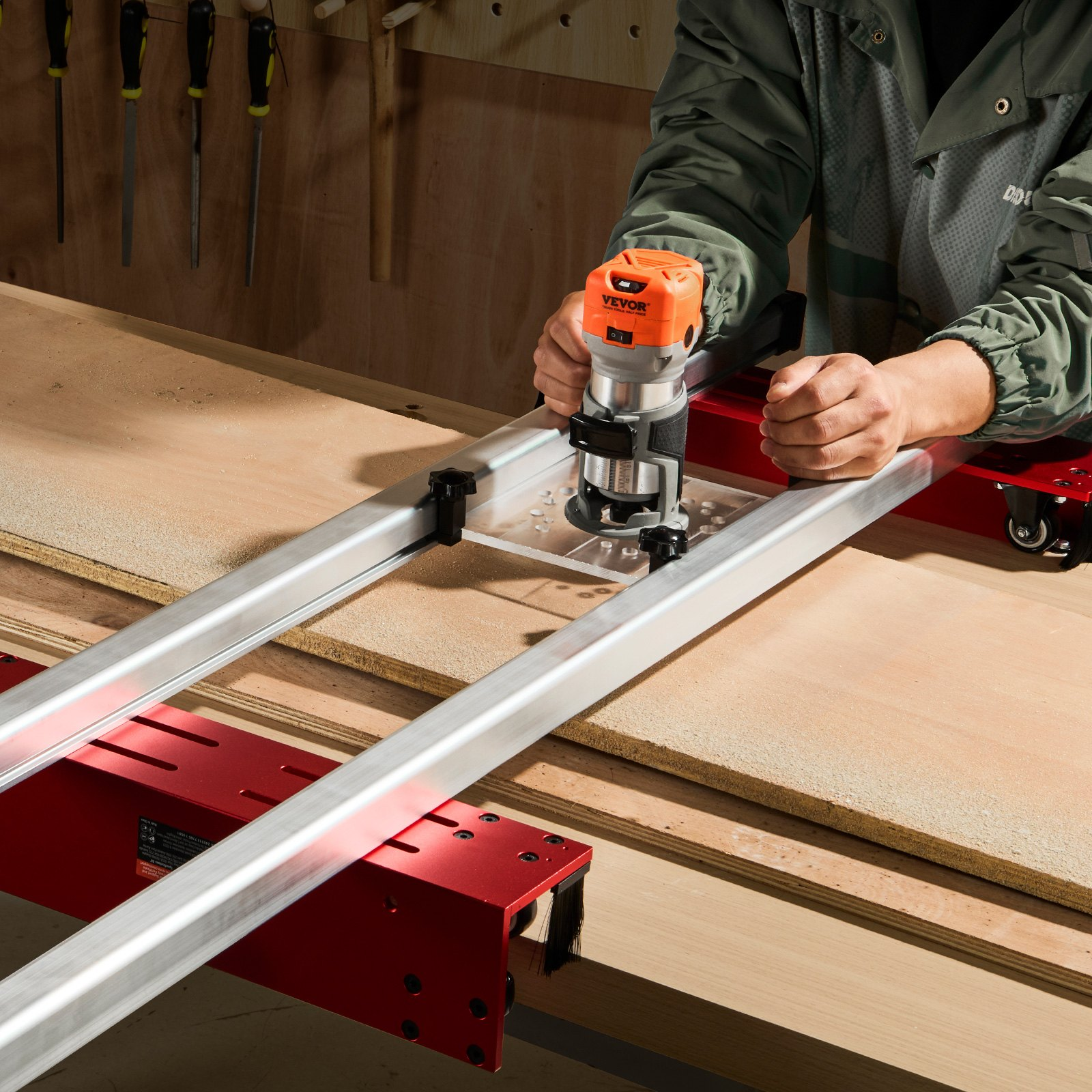 60” Router Sled Portable Adjustable Slab Flattening Jig for DIY Woodworking - Picture 7 of 10