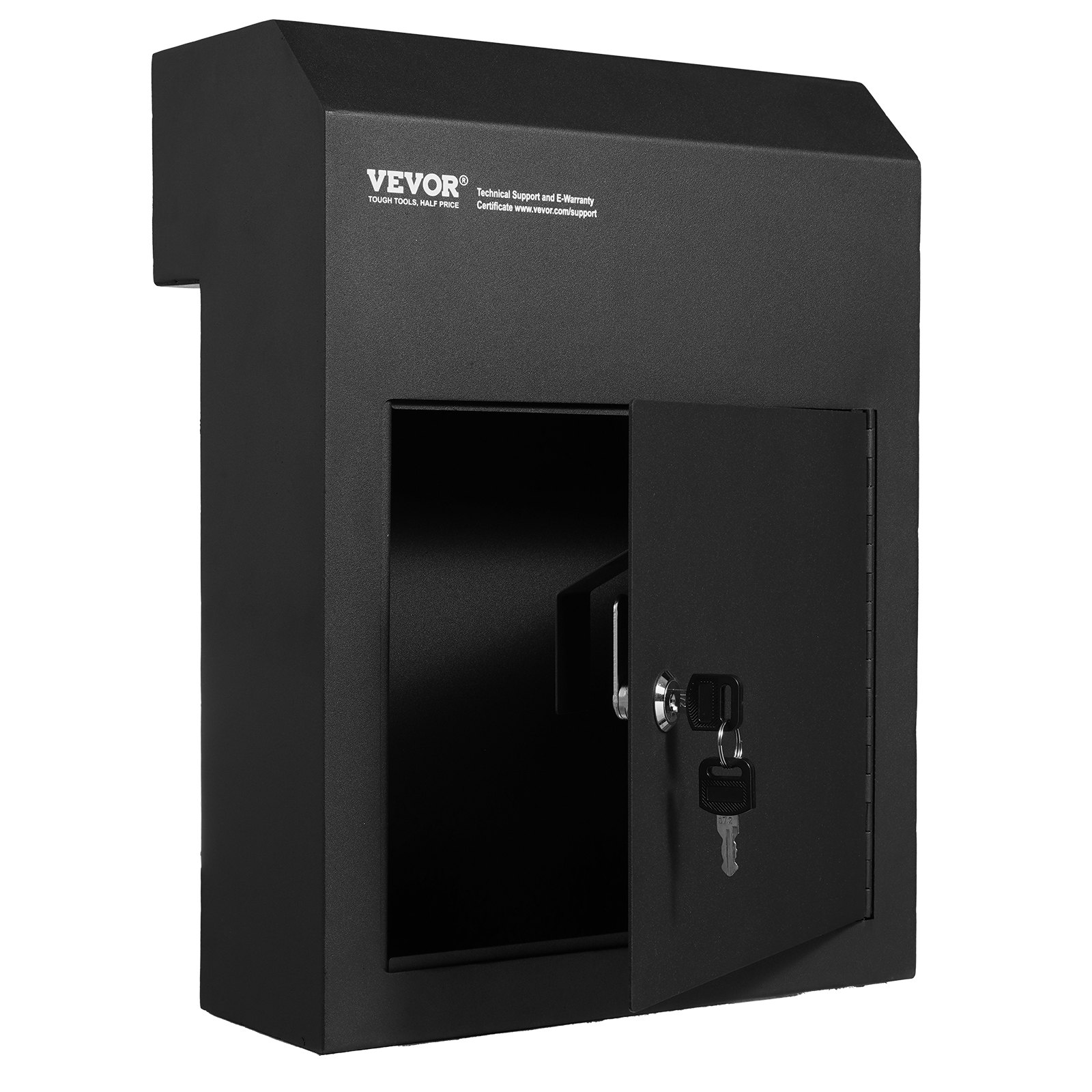 Through The Door Key Drop Box, Black