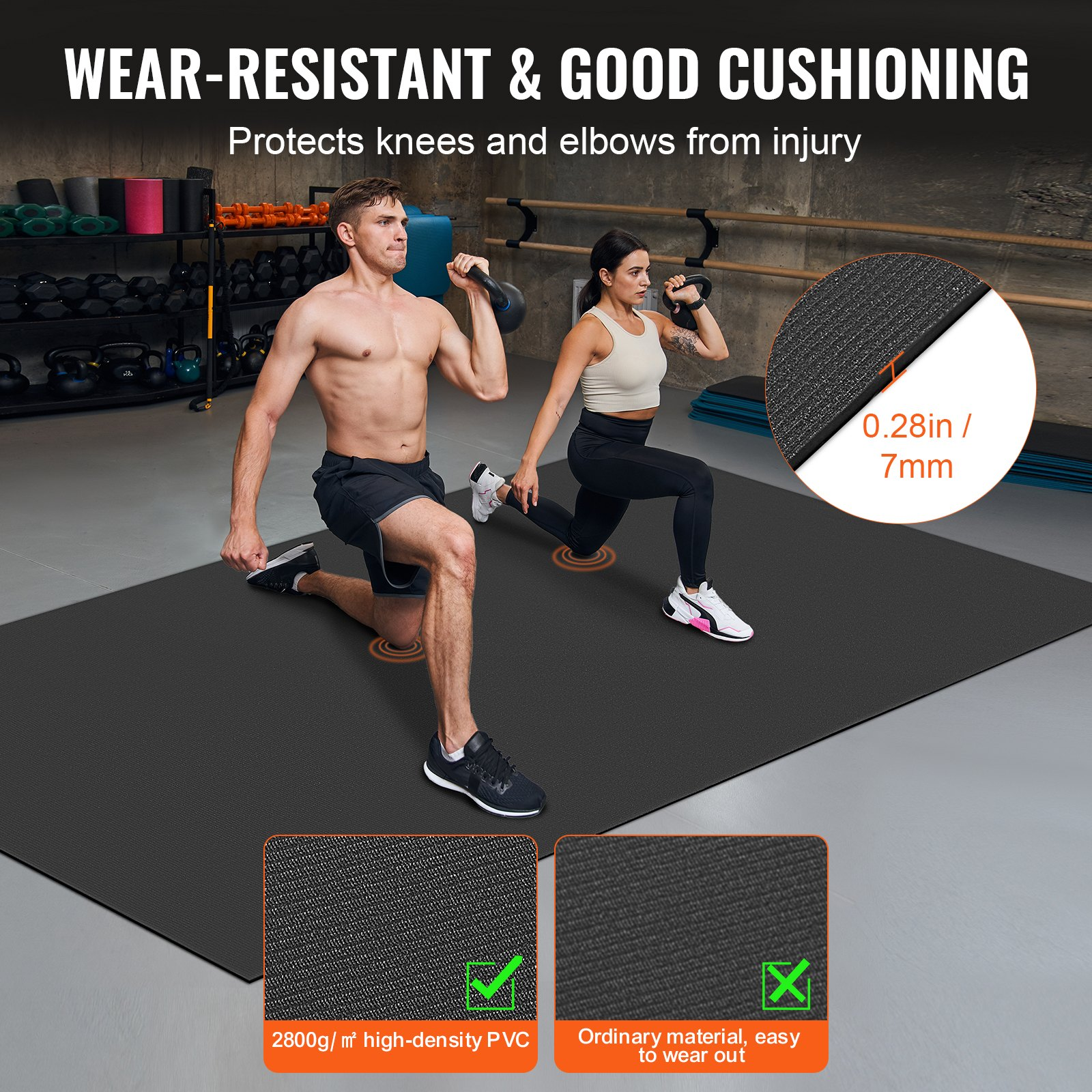 Exercise Mat, Pilate & Floor Workout (10x6ft)