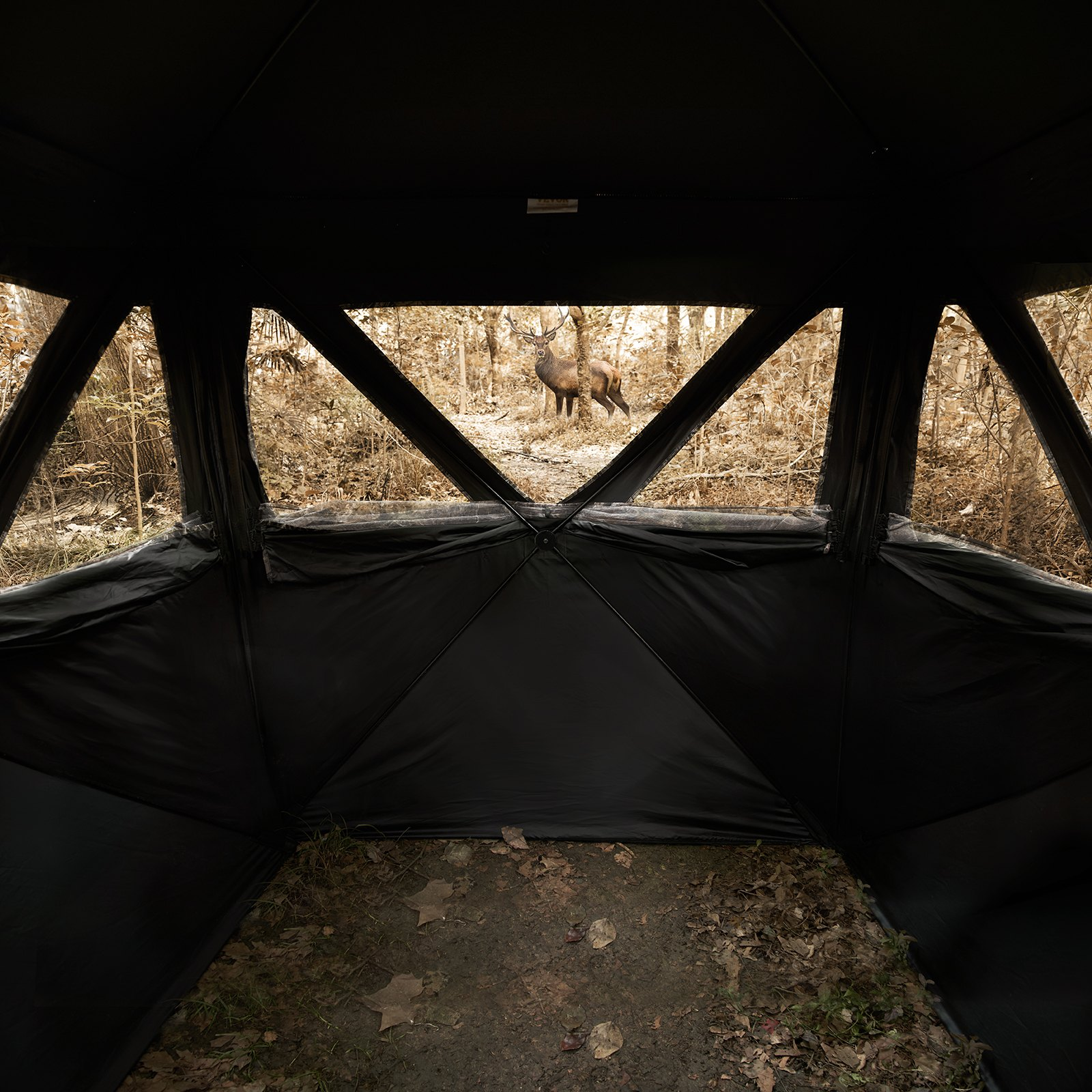 Hunting Blind, 3 Horizontal Windows for Turkey and Deer Hunting - Picture 7 of 10