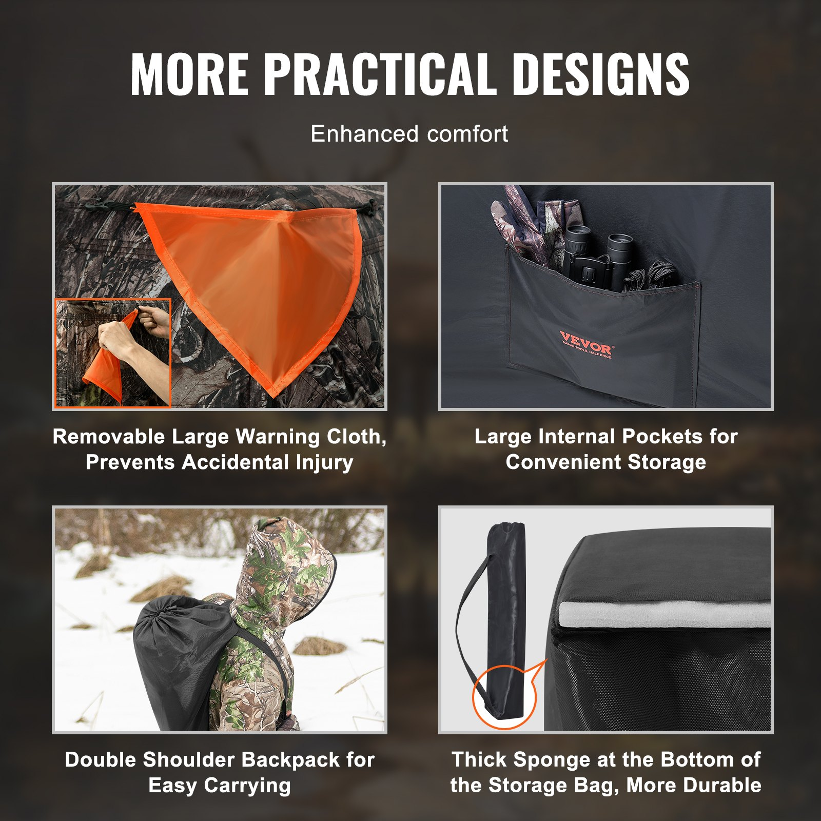 270° Pop Up Hunting Blind 2-3 Person Tent w/ Windows Bag for Deer Turkey - Picture 5 of 12