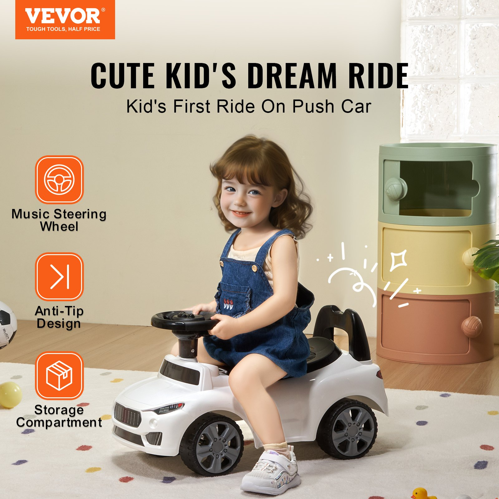 Ride On Push Car for Toddlers, Ages 1-3, Ride Racer, Sit to Stand Toddler Ride O - Picture 1 of 10