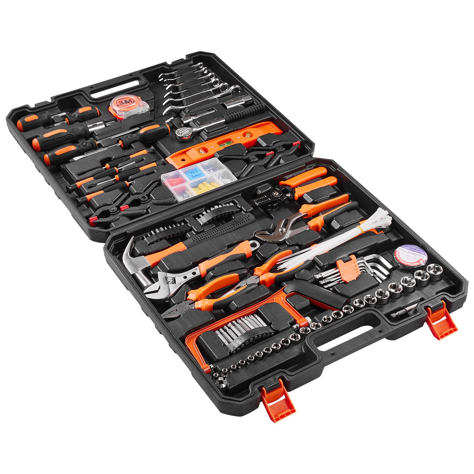 216-Piece Tool Kit, Home Repair Set w/ Case, High-Quality Steel for DIY & Repair