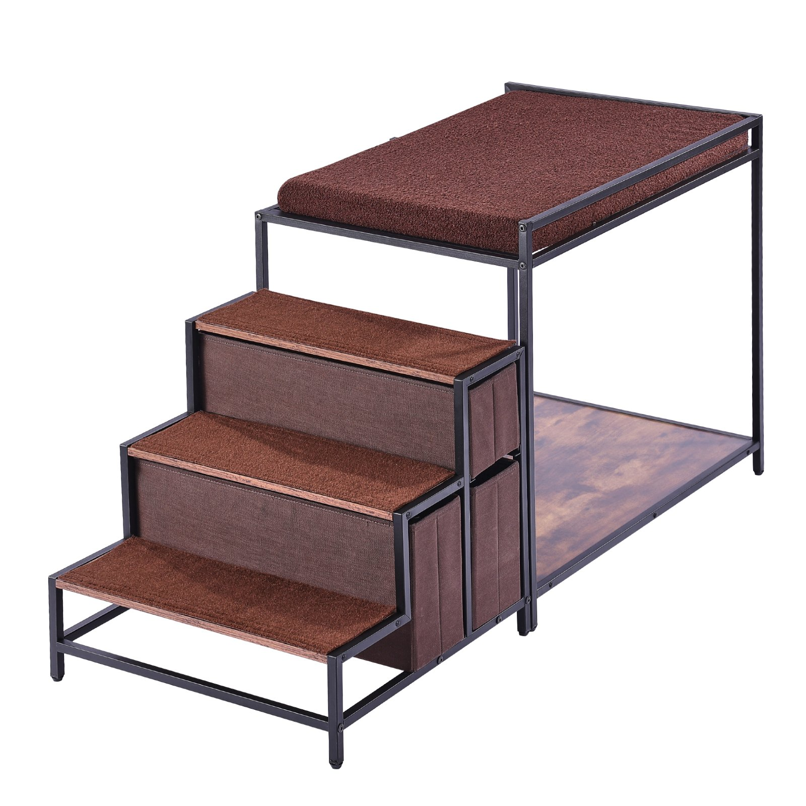 Pet Bunk Bed Dog/Cat Window Perch with Stairs Storage Medium Size - Picture 8 of 10