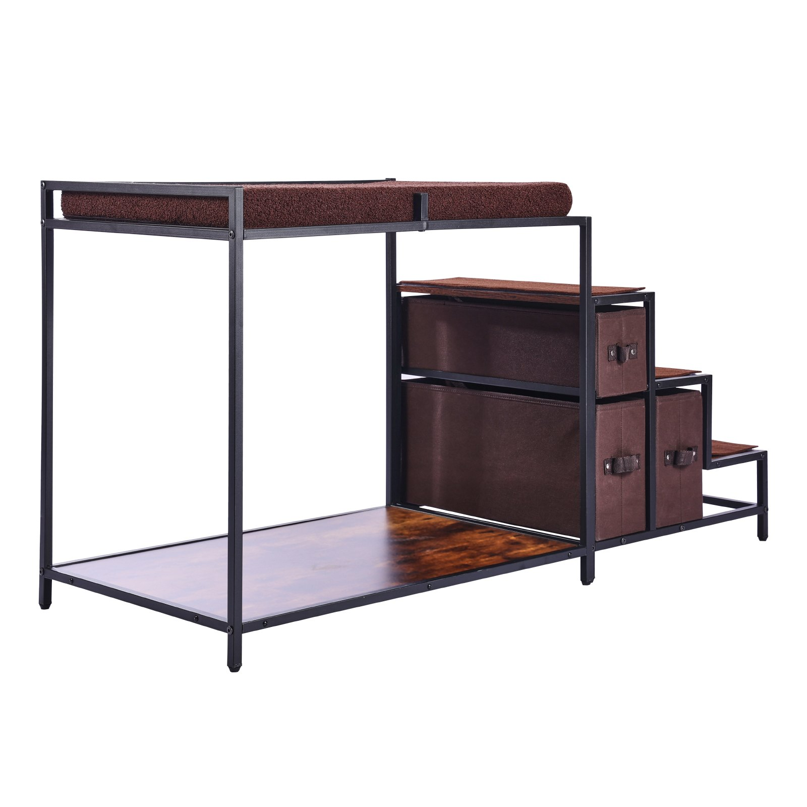 Pet Bunk Bed Dog/Cat Window Perch with Stairs Storage Medium Size - Picture 9 of 10