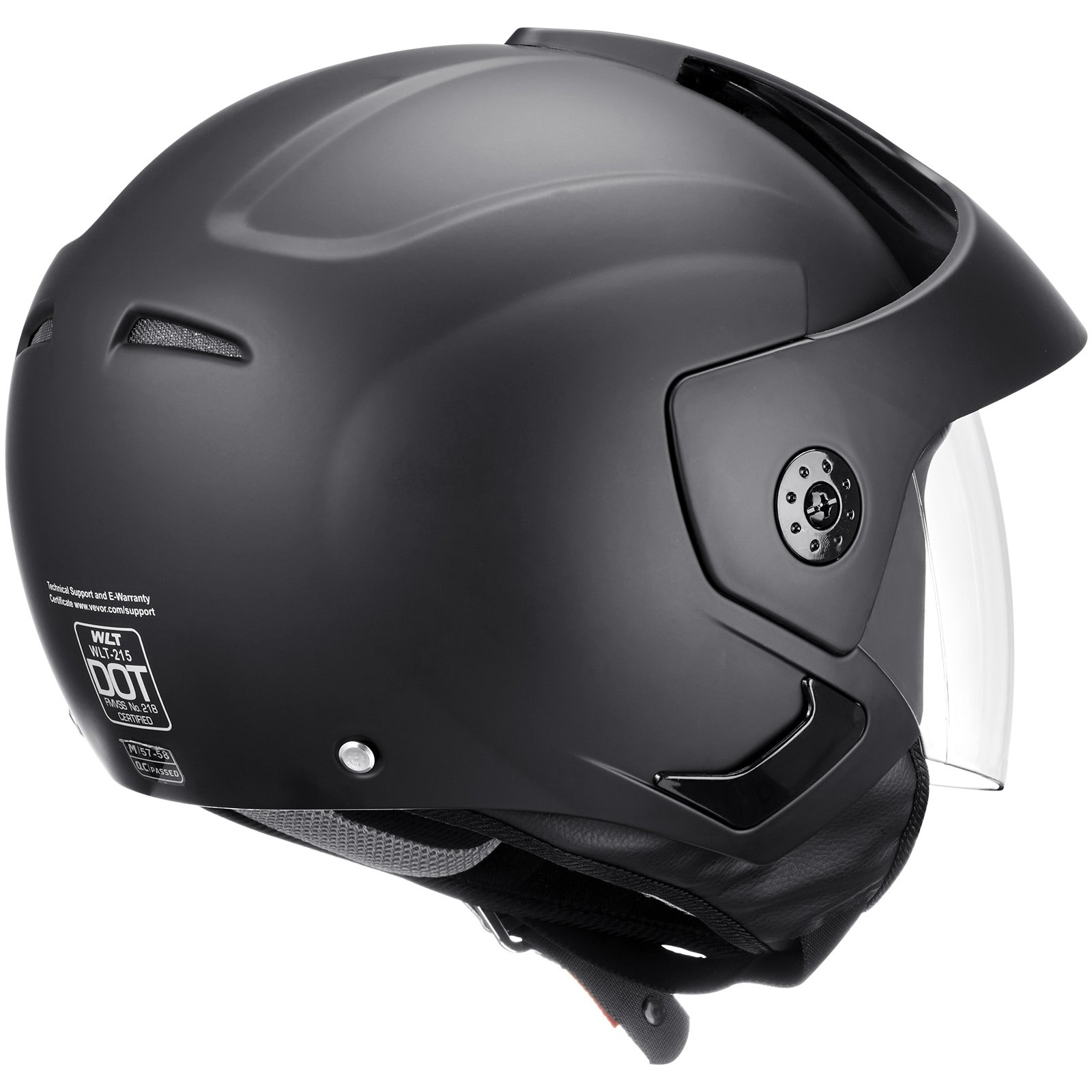 3/4-Face Motorcycle Helmet Motocross Helmet with Bluetooth Slot 091 - Picture 9 of 10