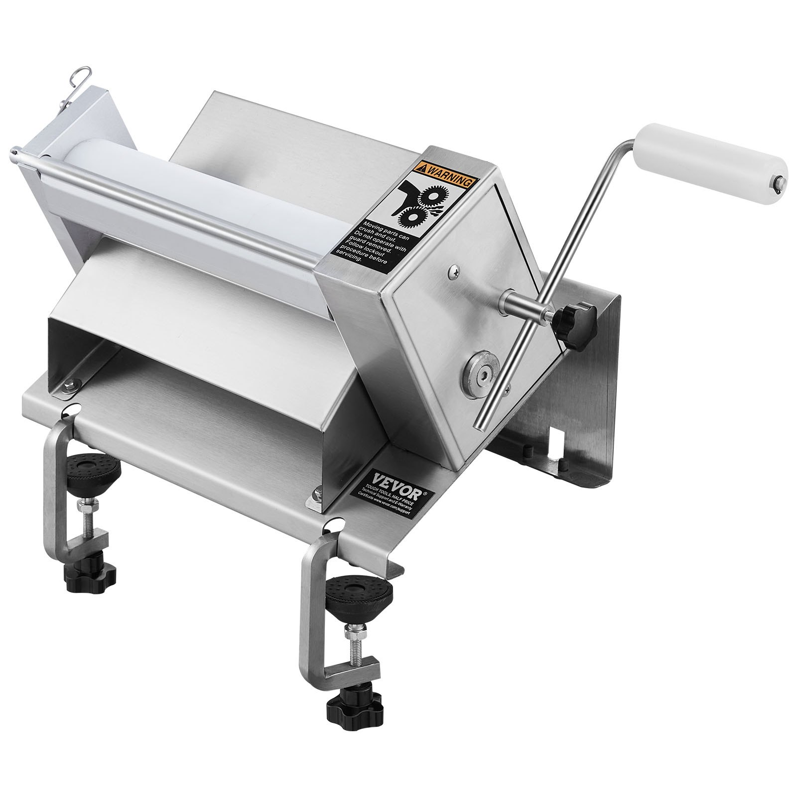VEVOR Manual Dough Sheeter Machine Max 1/2" Dough Roller Pastry Press Machine