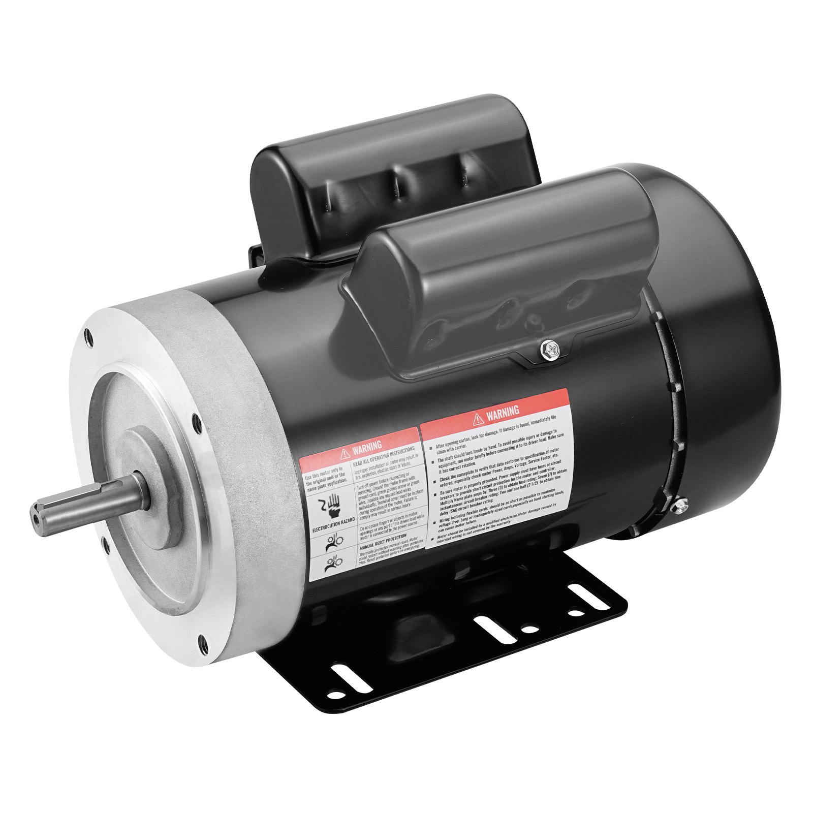 1.5HP Electric Motor 3450 rpm AC 115V/230V 56C Frame Air Compressor Single Phase - Picture 9 of 11