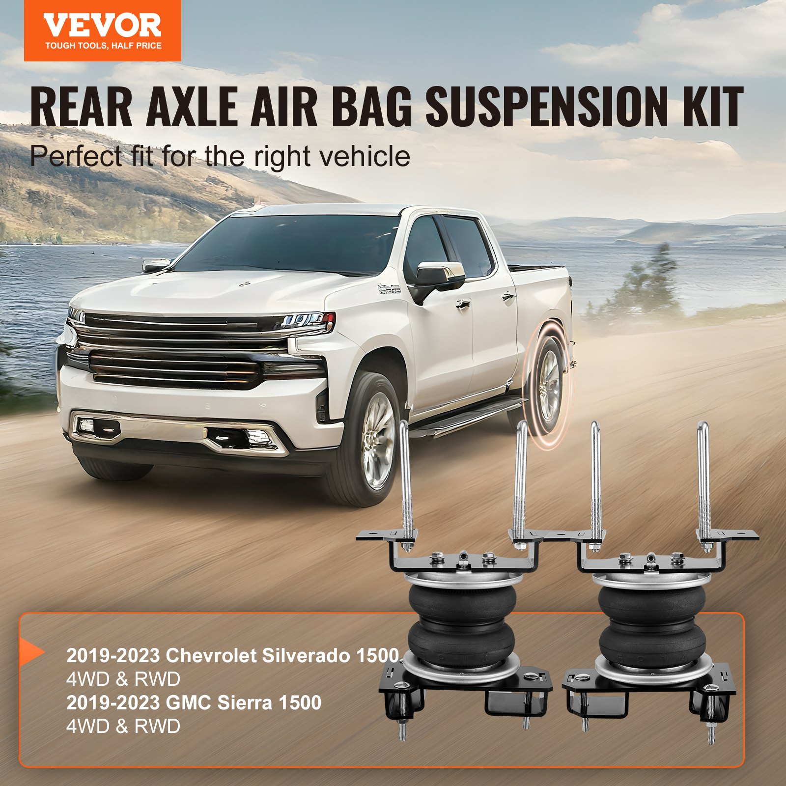 Air Bag Suspension Kit, 5 to 100 PSI 777