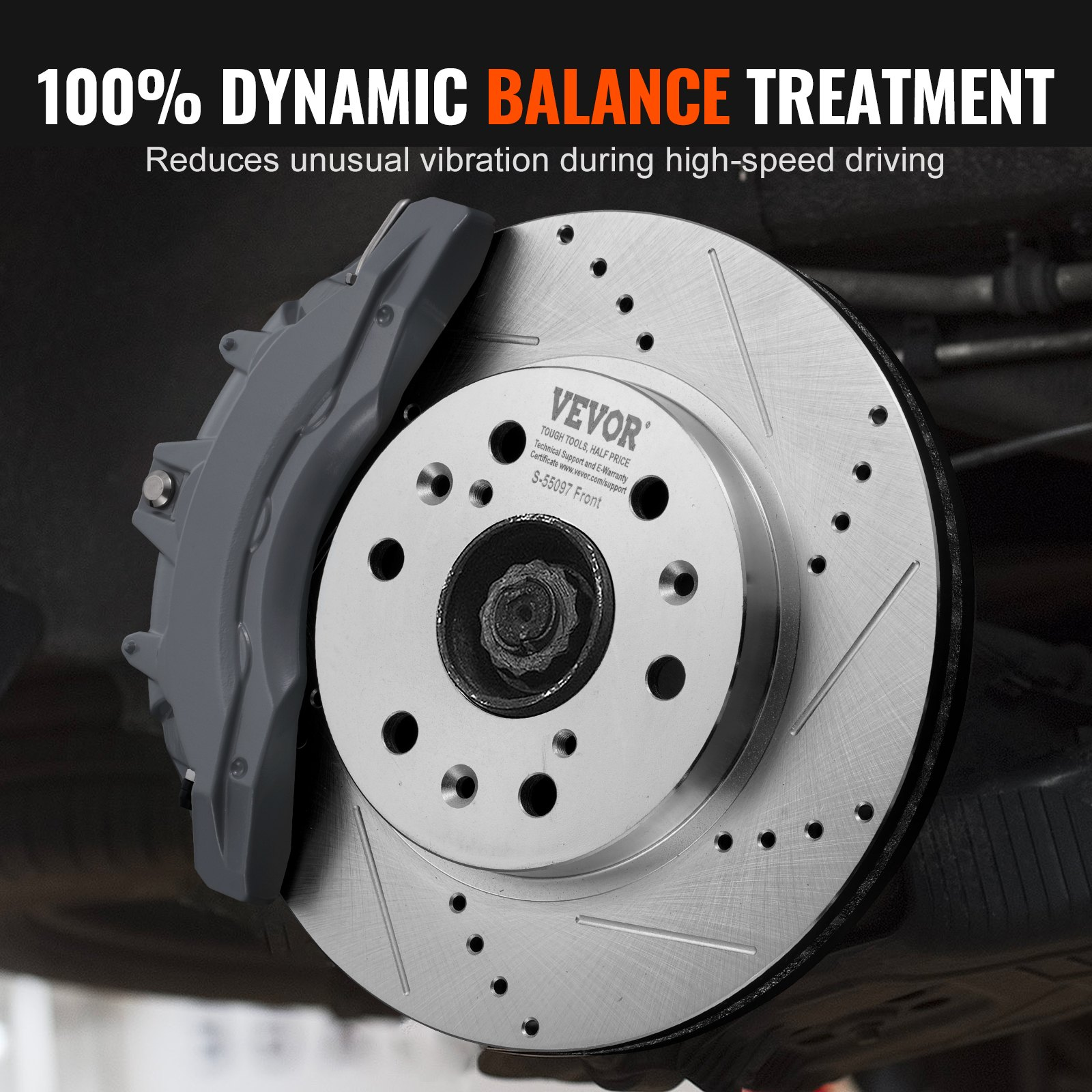 Drilled Slotted Front Rear Brake Rotors Pads Kit for Chevy Silverado GMC - Picture 6 of 10