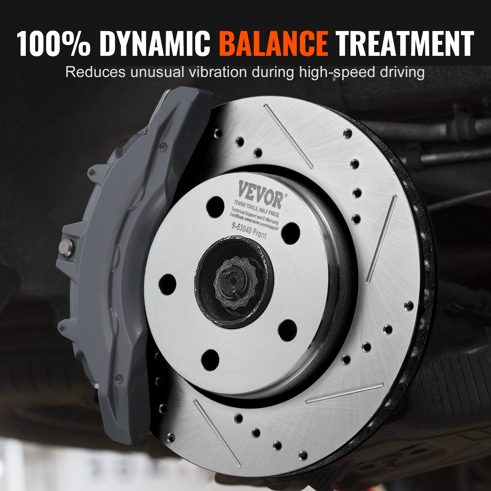 Drilled Slotted Front&Rear Brake Rotors Pads Kit for 07-2017 Jeep Wrangler - Bild 6 von 10