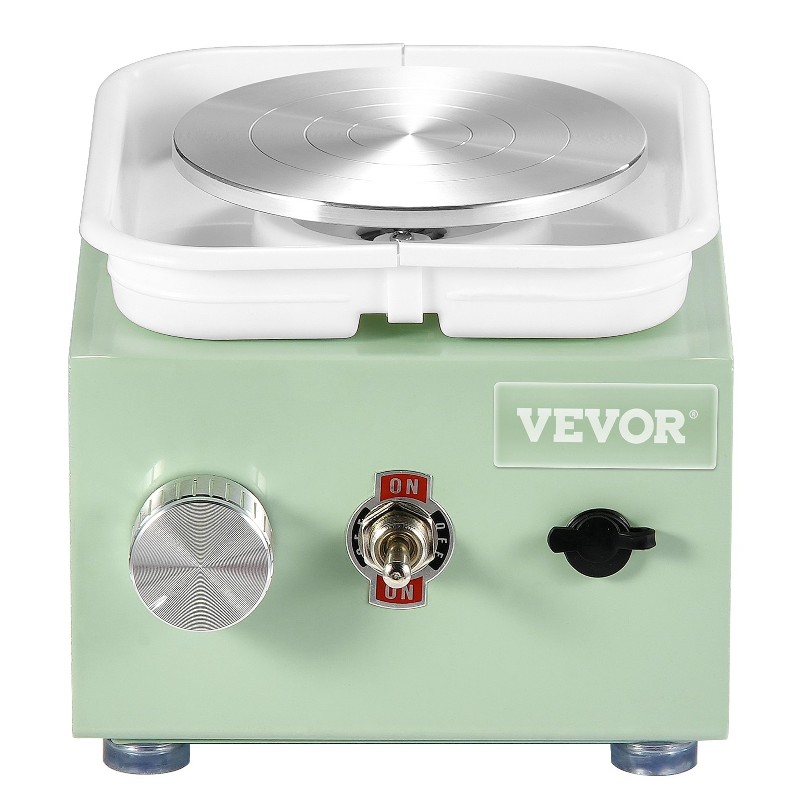 VEVOR Mini Pottery Wheel Electric Ceramic Wheel Machine 0-320RPM Speed Green