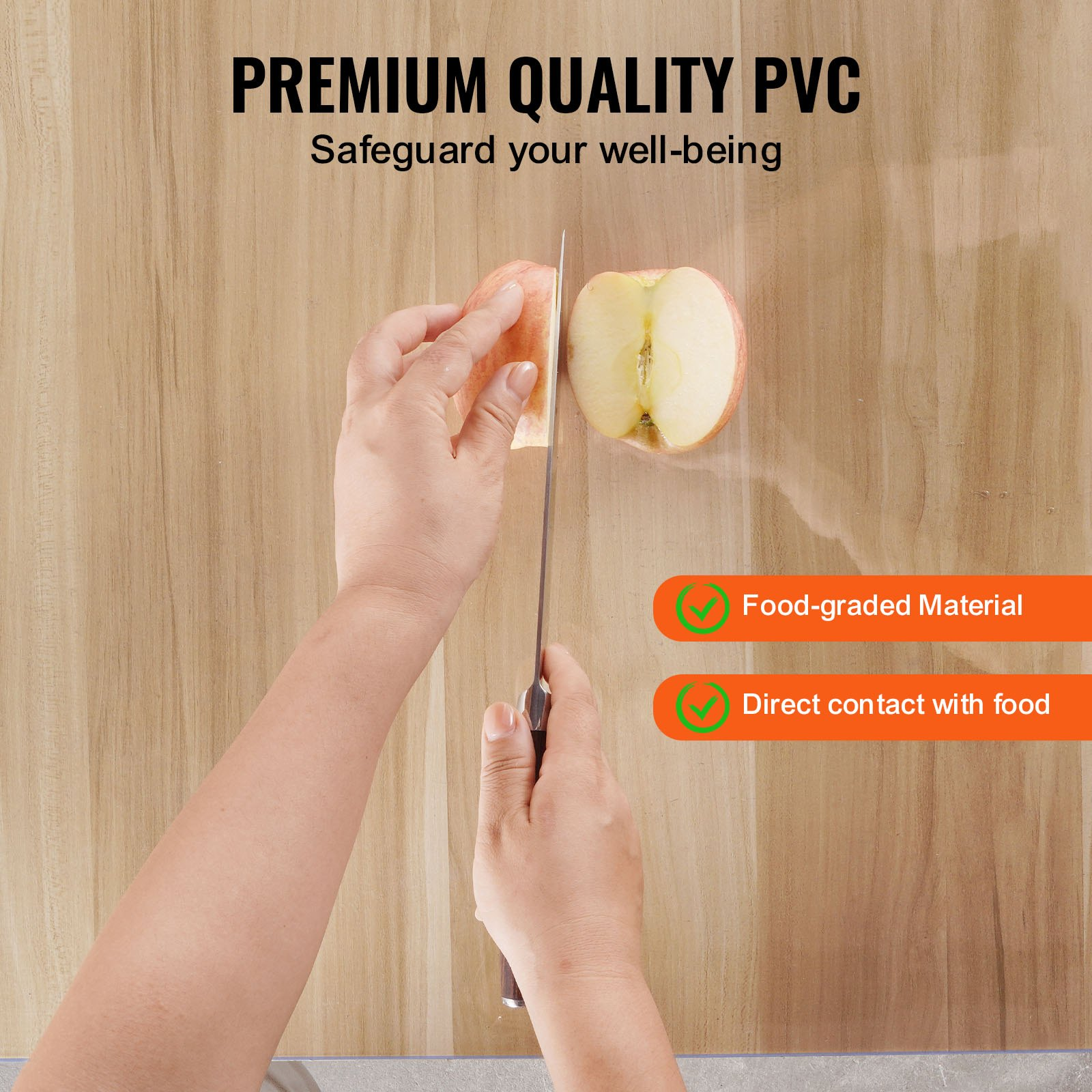 VEVOR Protezione Tavolo PVC 14x24 Pollici Plastica Trasparente Protezione Scrivania Spessore 1,5mm - Foto 2 di 10