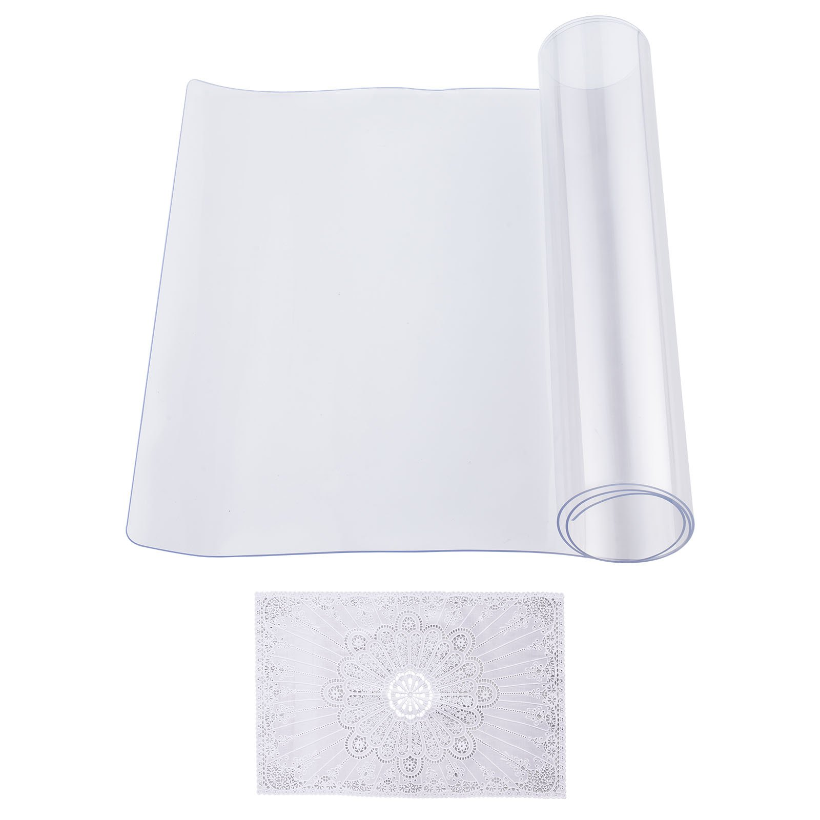 VEVOR Protezione Tavolo PVC 14x24 Pollici Plastica Trasparente Protezione Scrivania Spessore 1,5mm - Foto 8 di 10