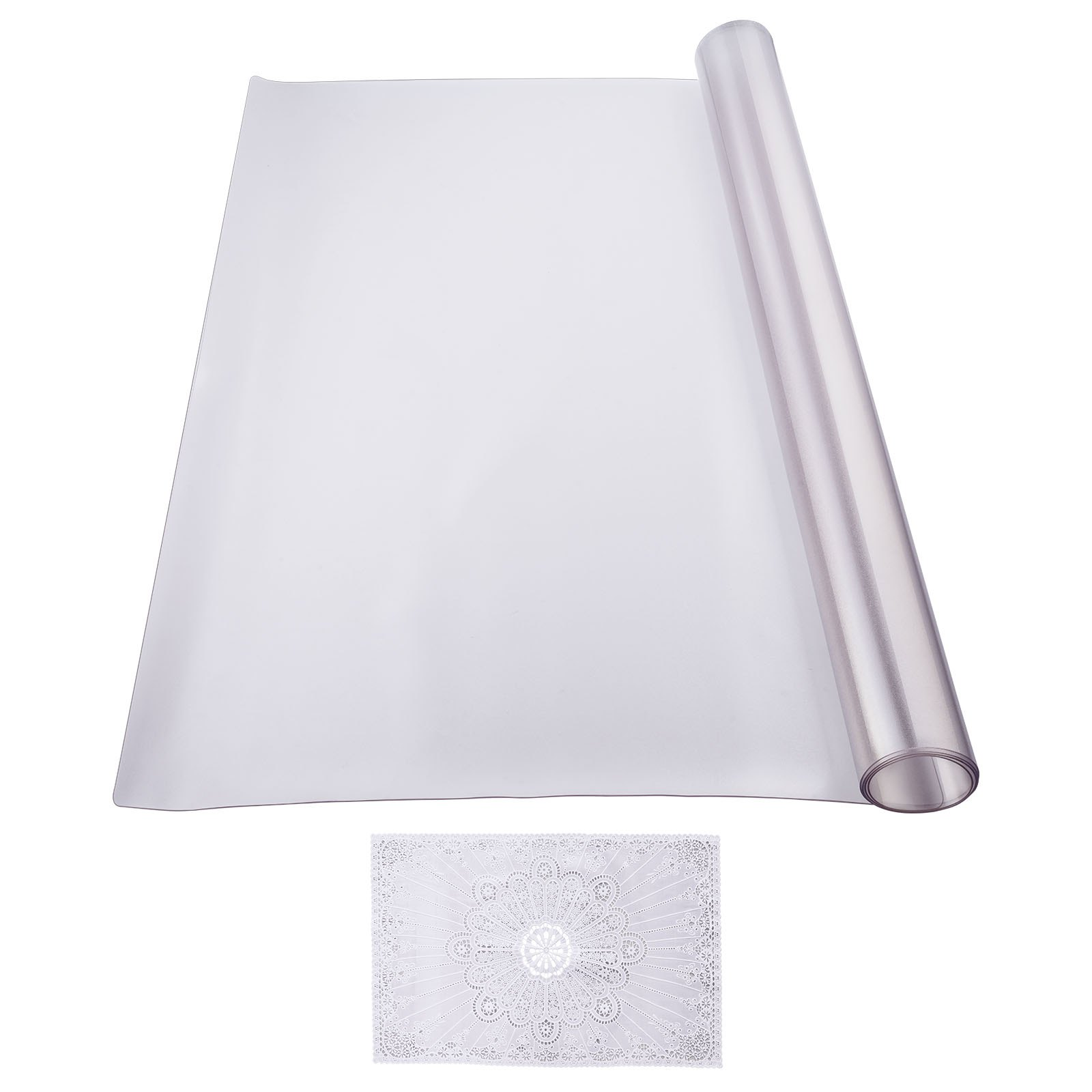 VEVOR PVC Table Protector 36x60 Inch Frosted Plastic Desk Protector 1.5mm Thick