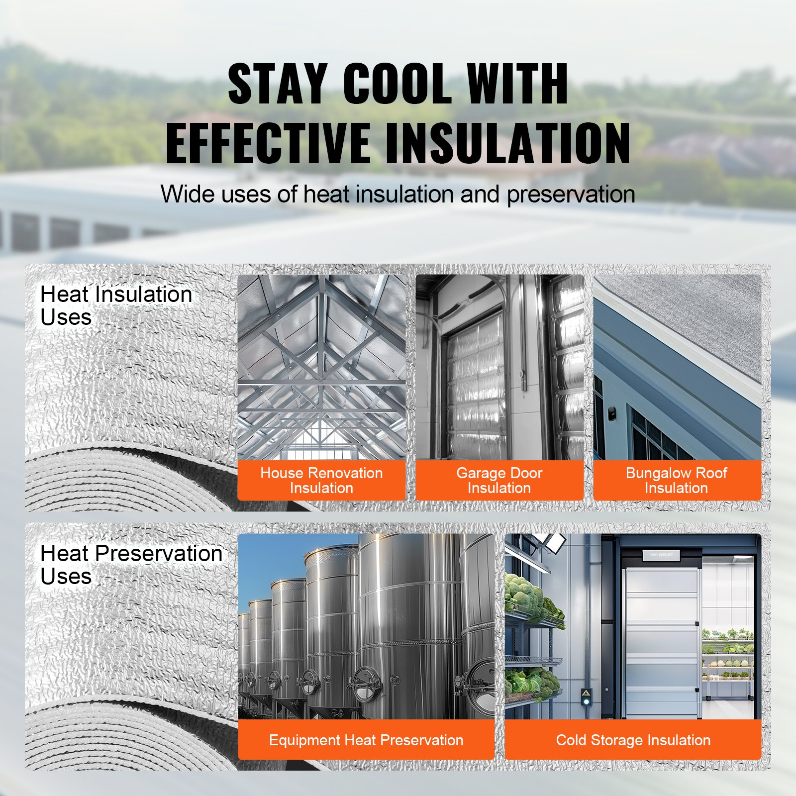 Double Reflective Insulation Roll, Thermal Insulation Roll for Window RV Roof