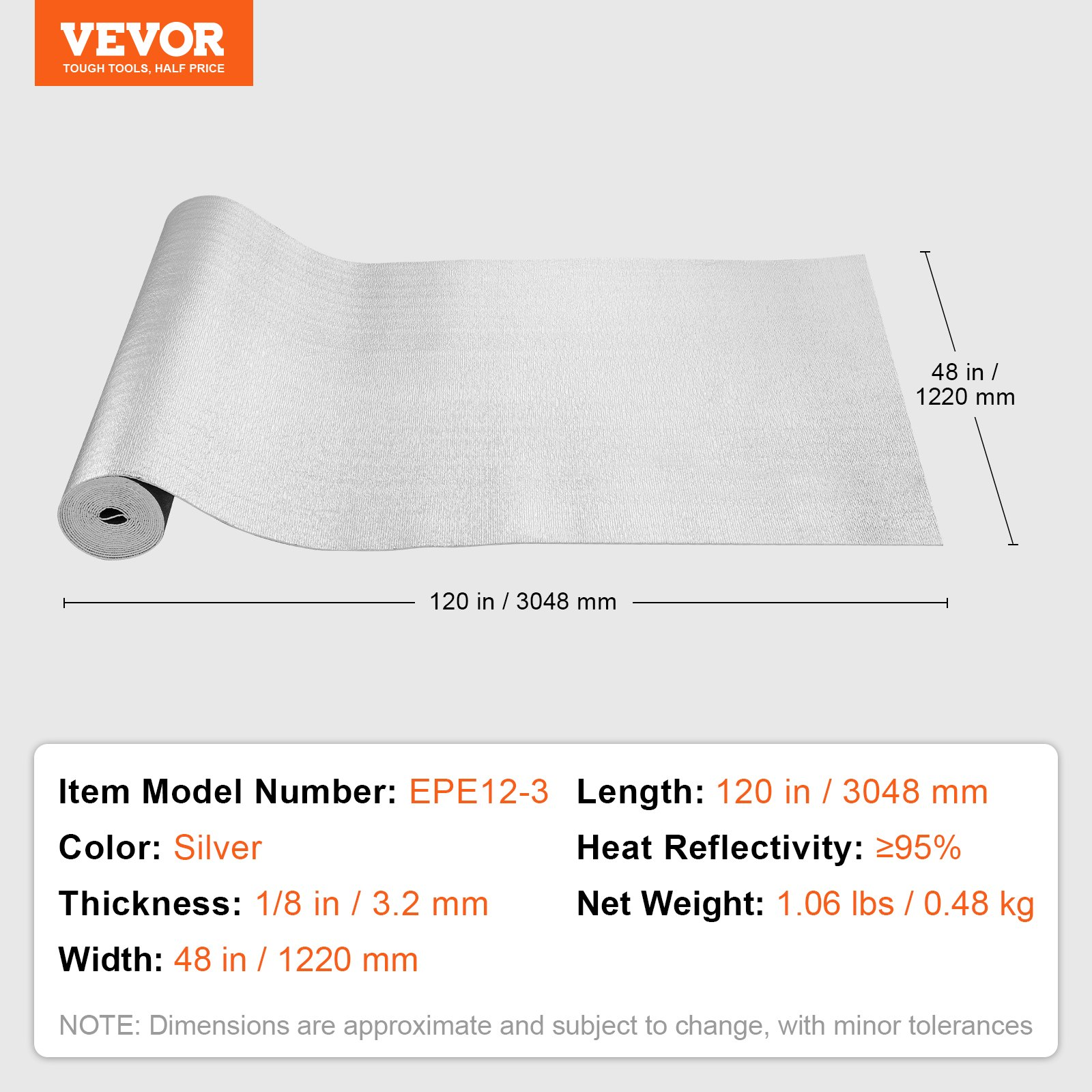 Double Reflective Insulation Roll, Thermal Insulation Roll for Window RV Roof