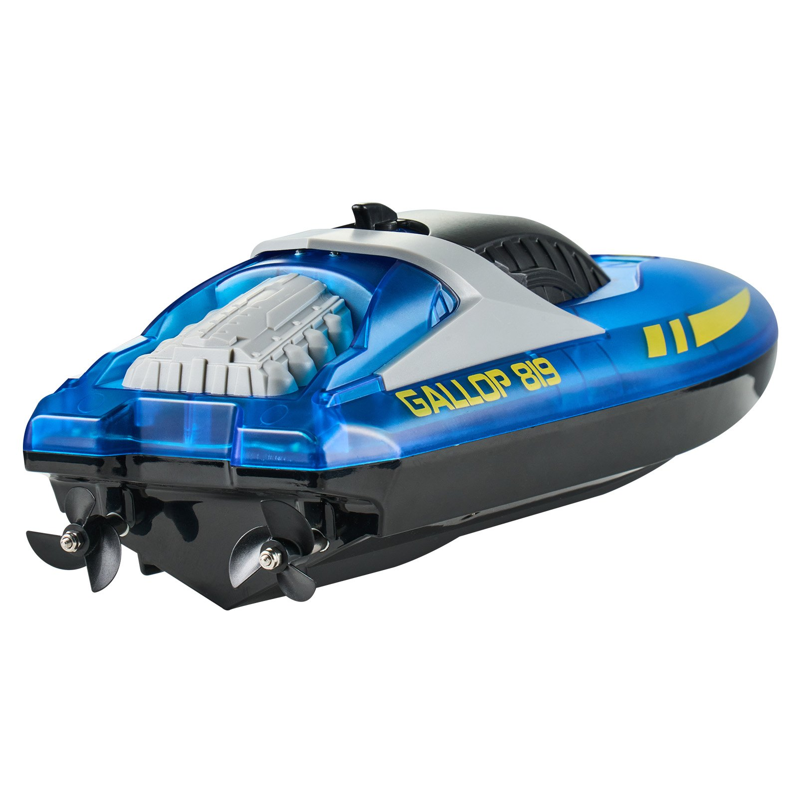Barco RC Control Remoto 2.4 GHz Barco de Carreras 12 km/h Niños Adultos Regalo Azul - Imagen 10 de 10